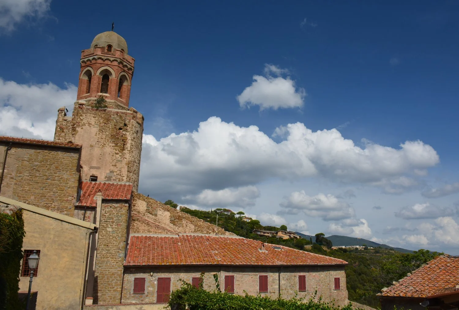  The Catholic Church sat at the top of the hill.&nbsp; 