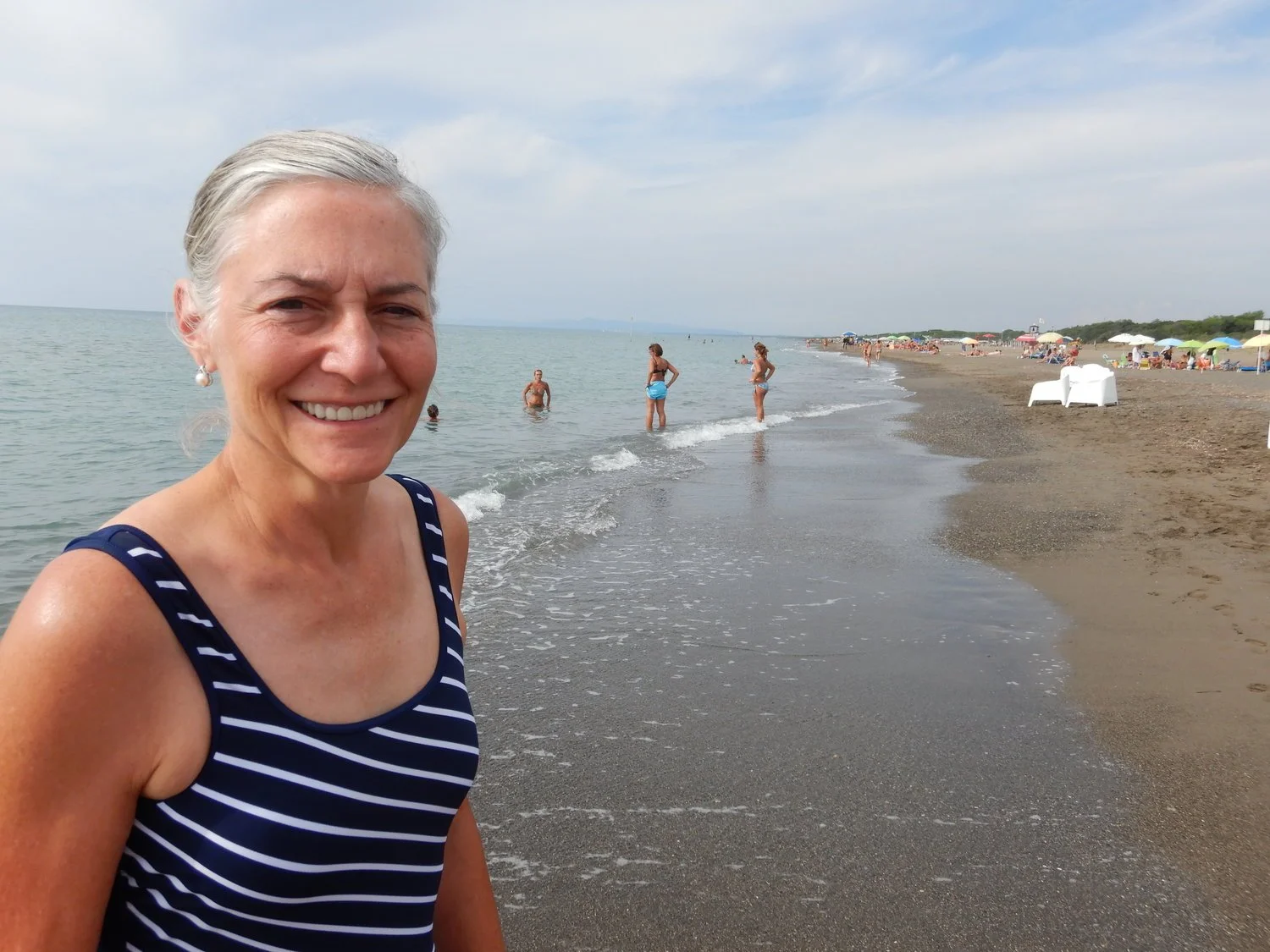  We found the beach and ocean at the end of the day. 
