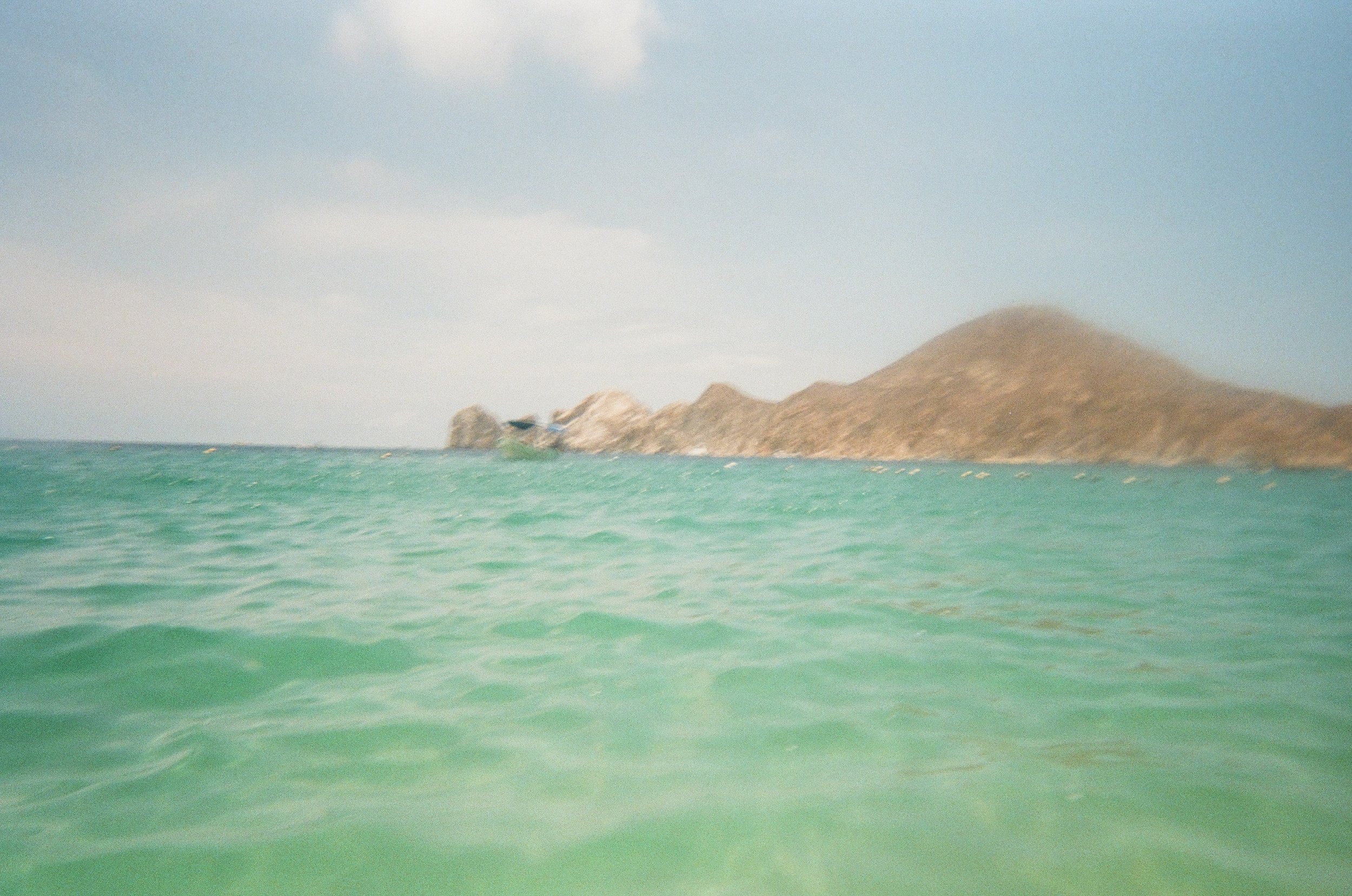 shooting 35mm film in the ocean