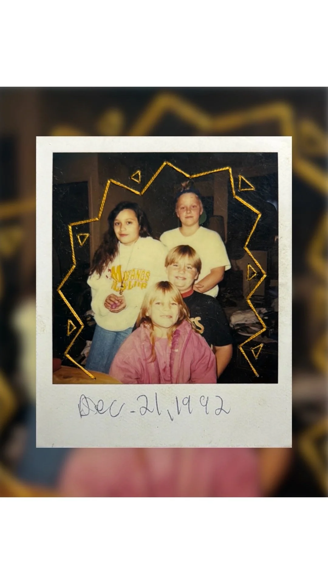 Joey + Friends: Found Polaroid Embroidery