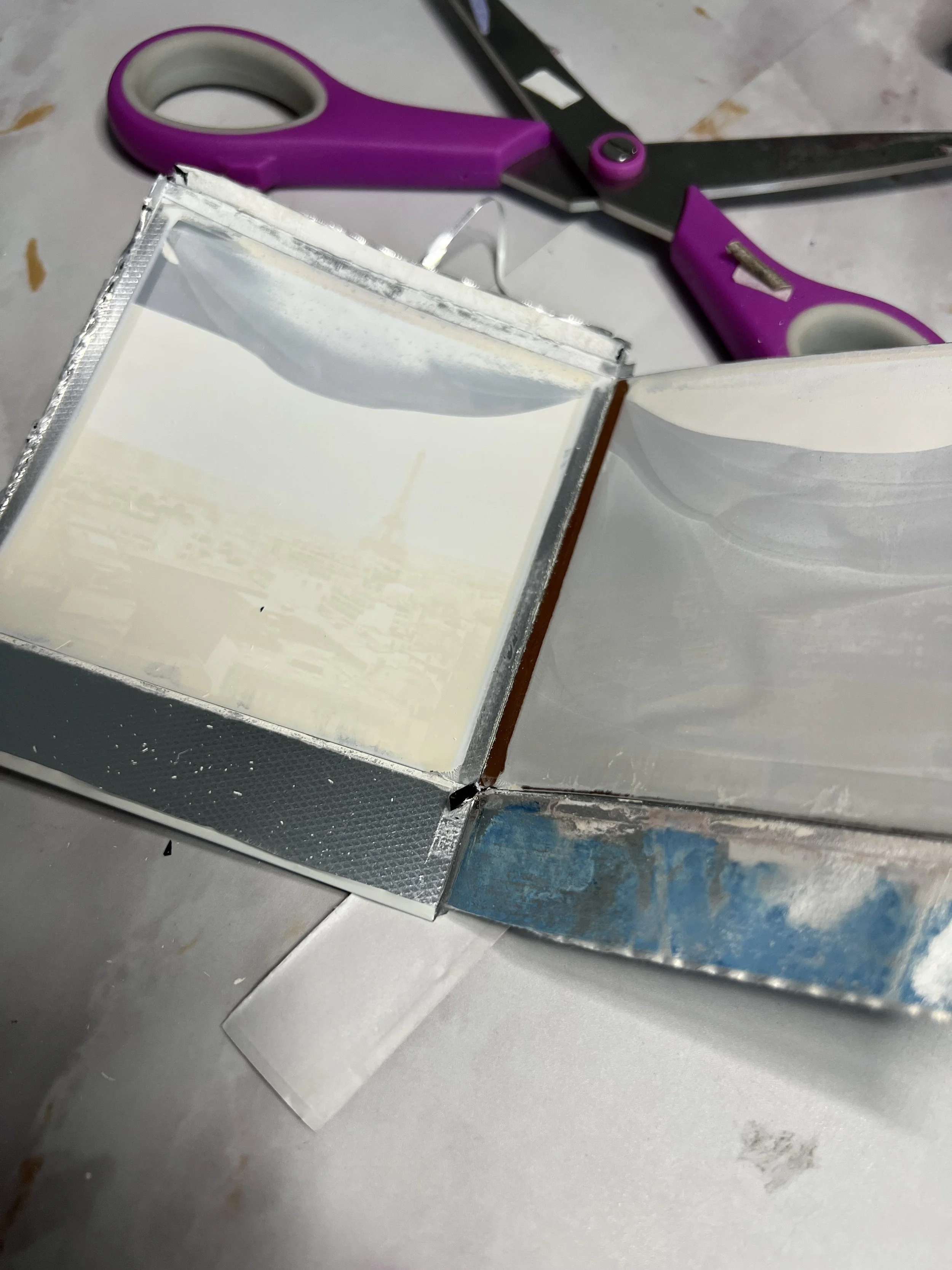 Jennifer Stamps Watercolor Polaroids