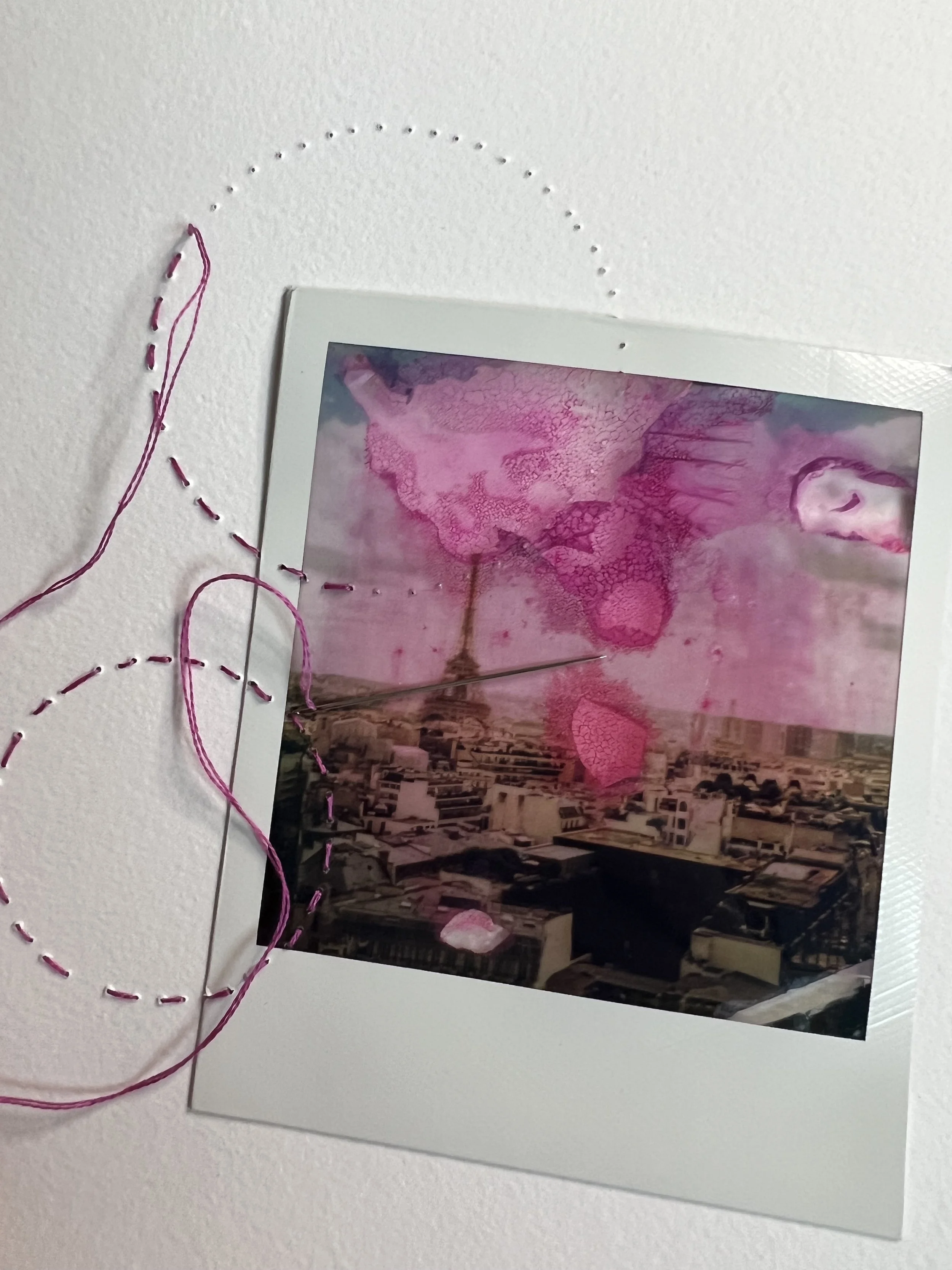 Jennifer Stamps Mixed Media Polaroids 