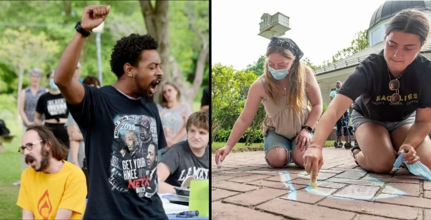 Images: Art and activism in Saratoga Springs on anniversary of George Floyd murder