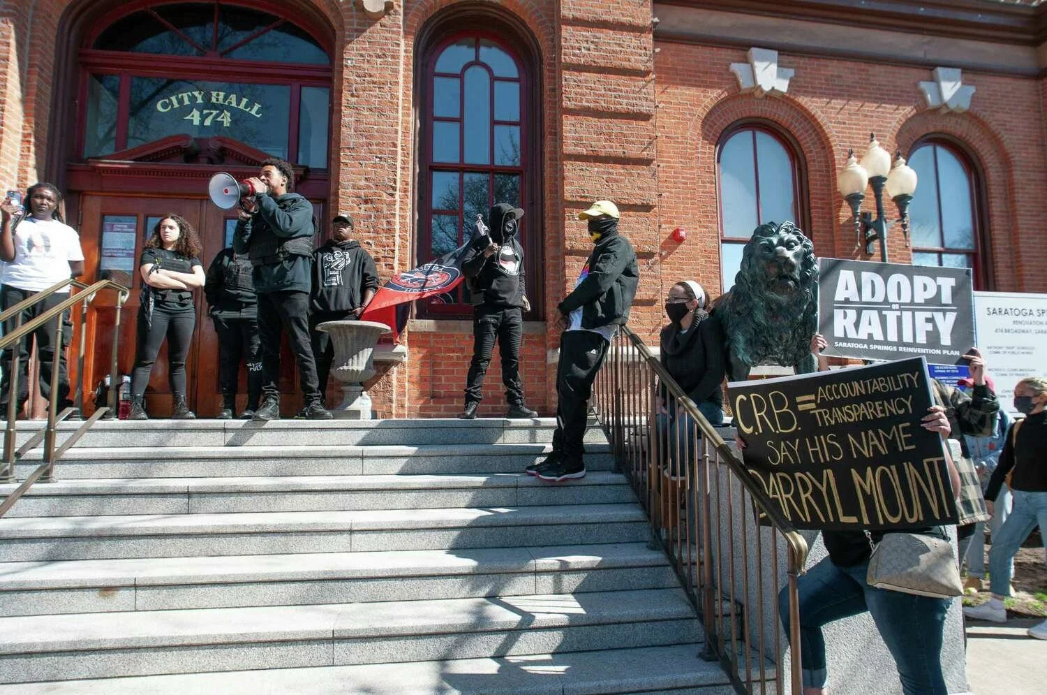 BLM activists detained by Saratoga police outside City Hall