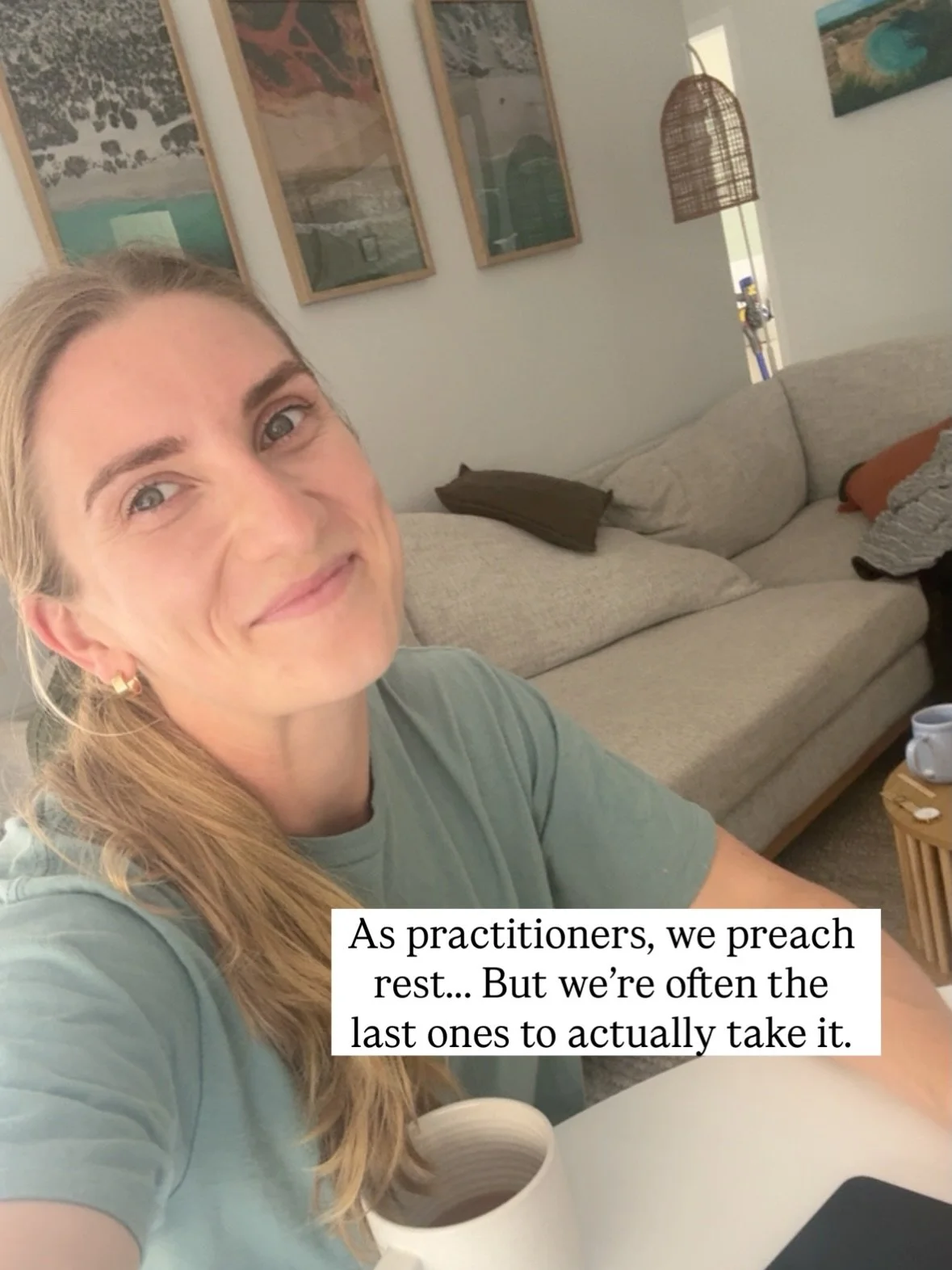 As practitioners, we talk about rest all the time,
but we&rsquo;re often the last ones to actually take it 👀☀️

I didn&rsquo;t slow down, and my body eventually made that decision for me.

The fatigue. The brain fog. The mood shifts. The constant &l