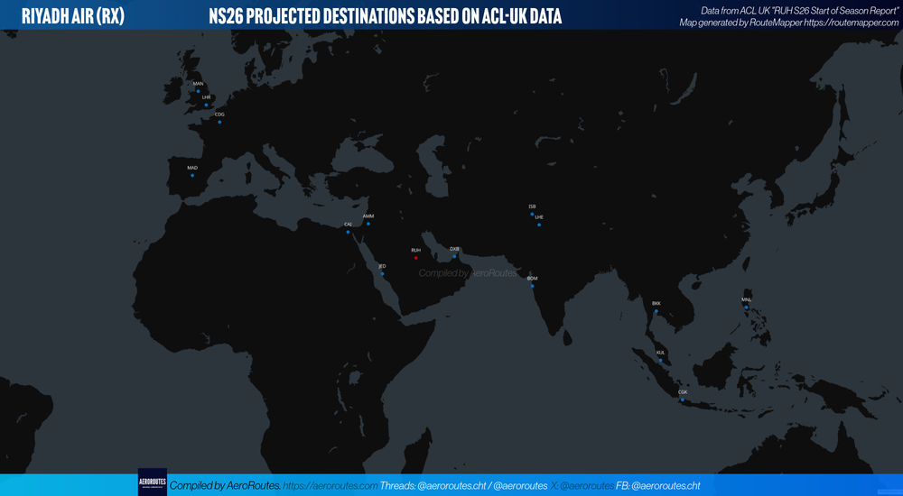 Riyadh Air NS26 Preliminary Network
