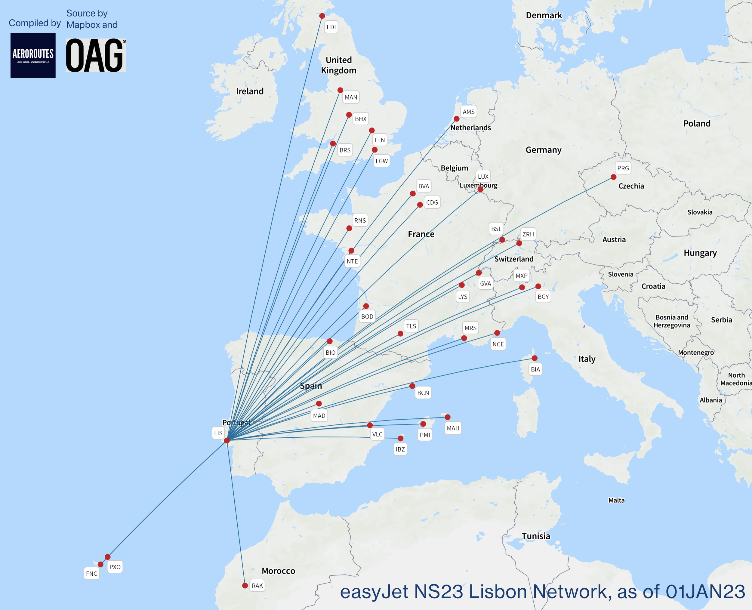 Easyjet Riute Map Airline Maps On Tumblr: Easyjet Route Map, 2005 – VFIGOM