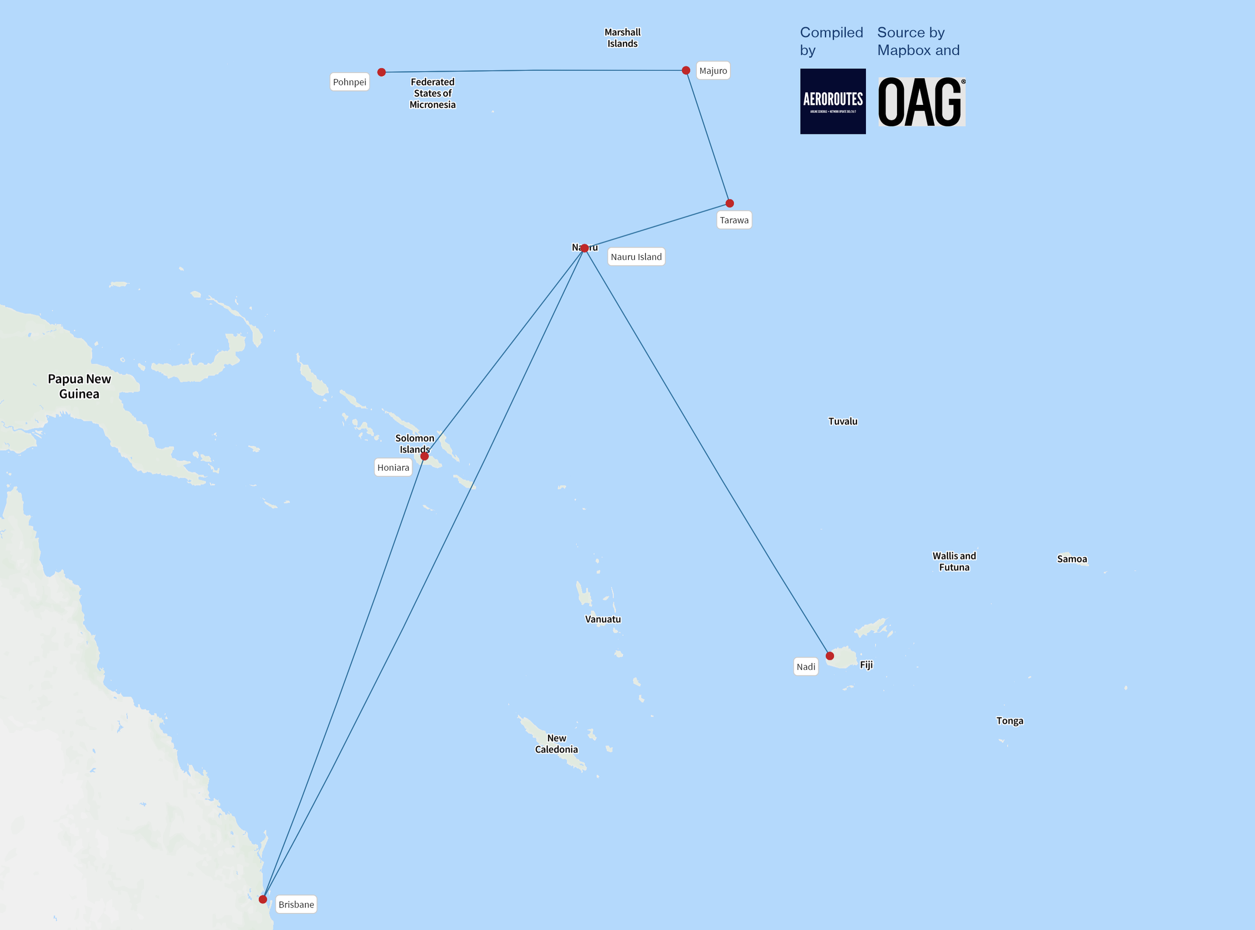 Nauru Airlines Expands Pacific Islands Operation From Jan 2023 — AeroRoutes