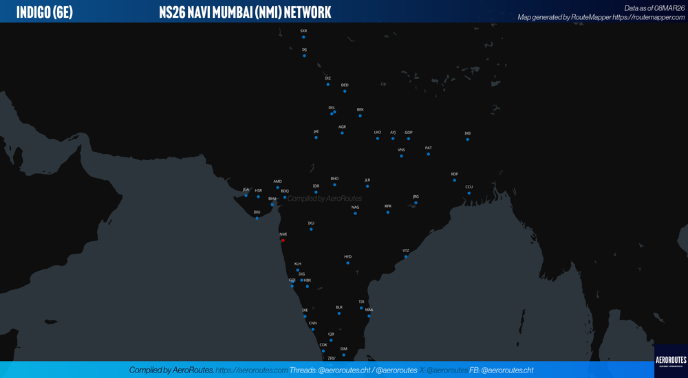 IndiGo Expands Navi Mumbai Operations From late-March 2026