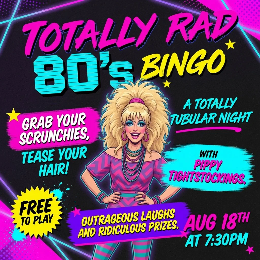 Totally Rad 80's Bingo