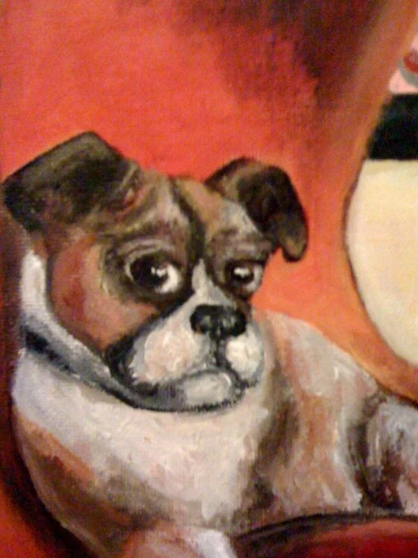 dog in Orange Chair Detail.jpg