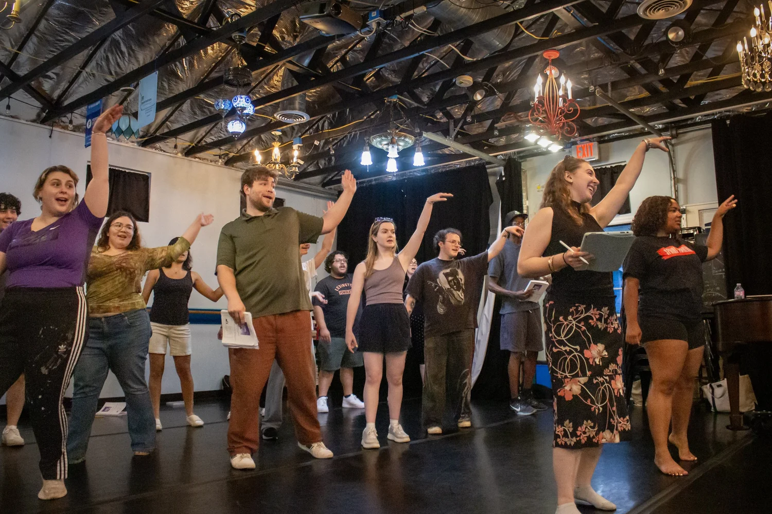 Ferrell Studios artists creating theatre