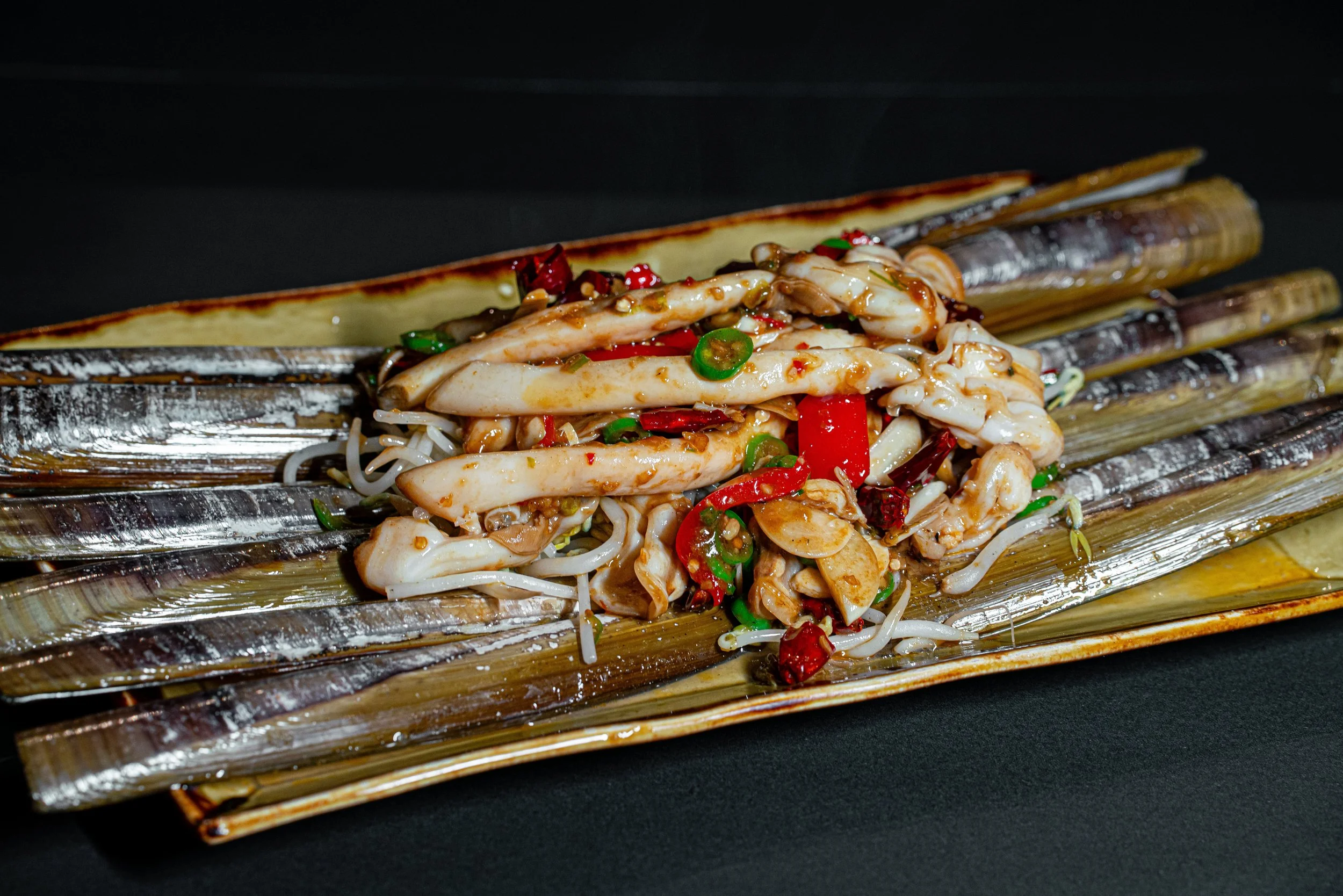 WOK FALMED RAZOR CLAM