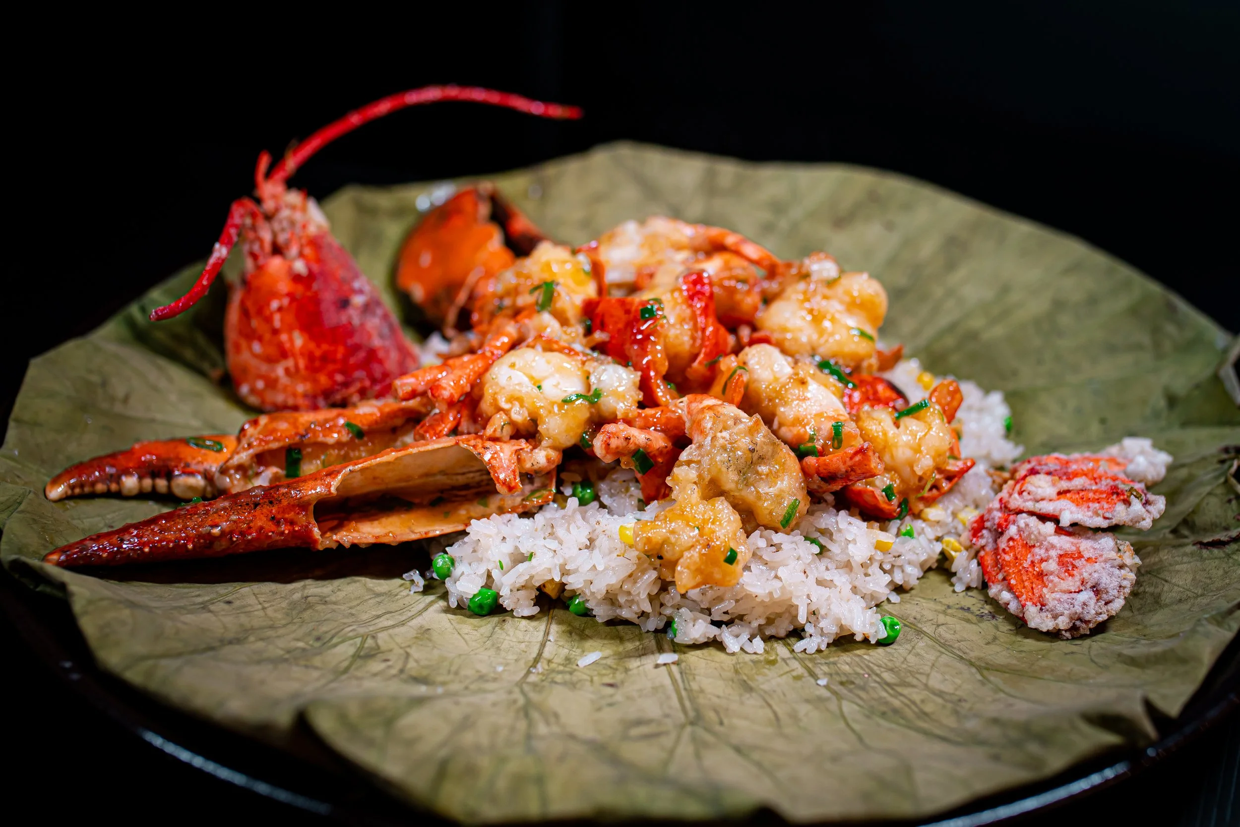 LOBSTER OVER STICK RICE