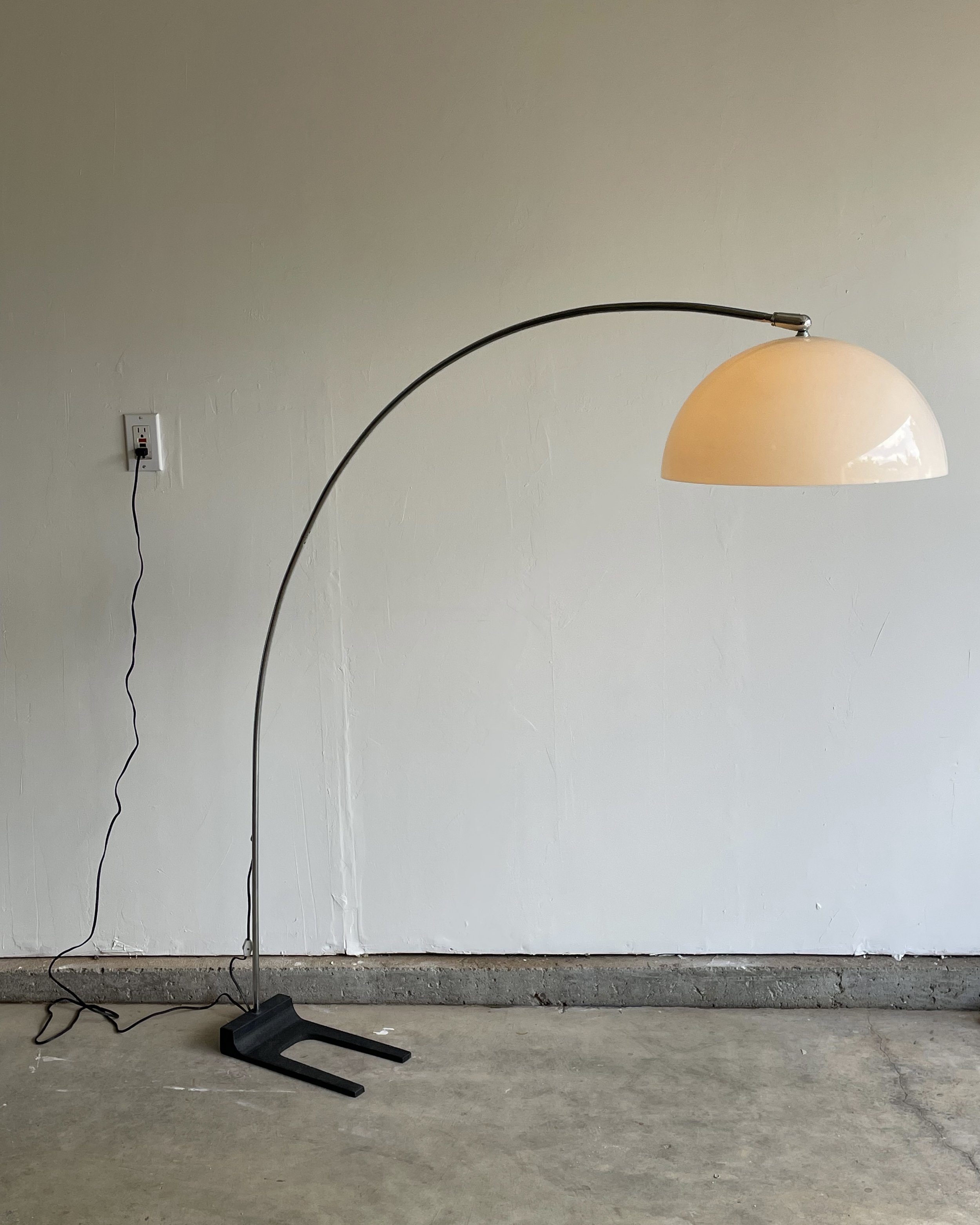 Vintage Mid Century Modern Chrome Arch Lamp