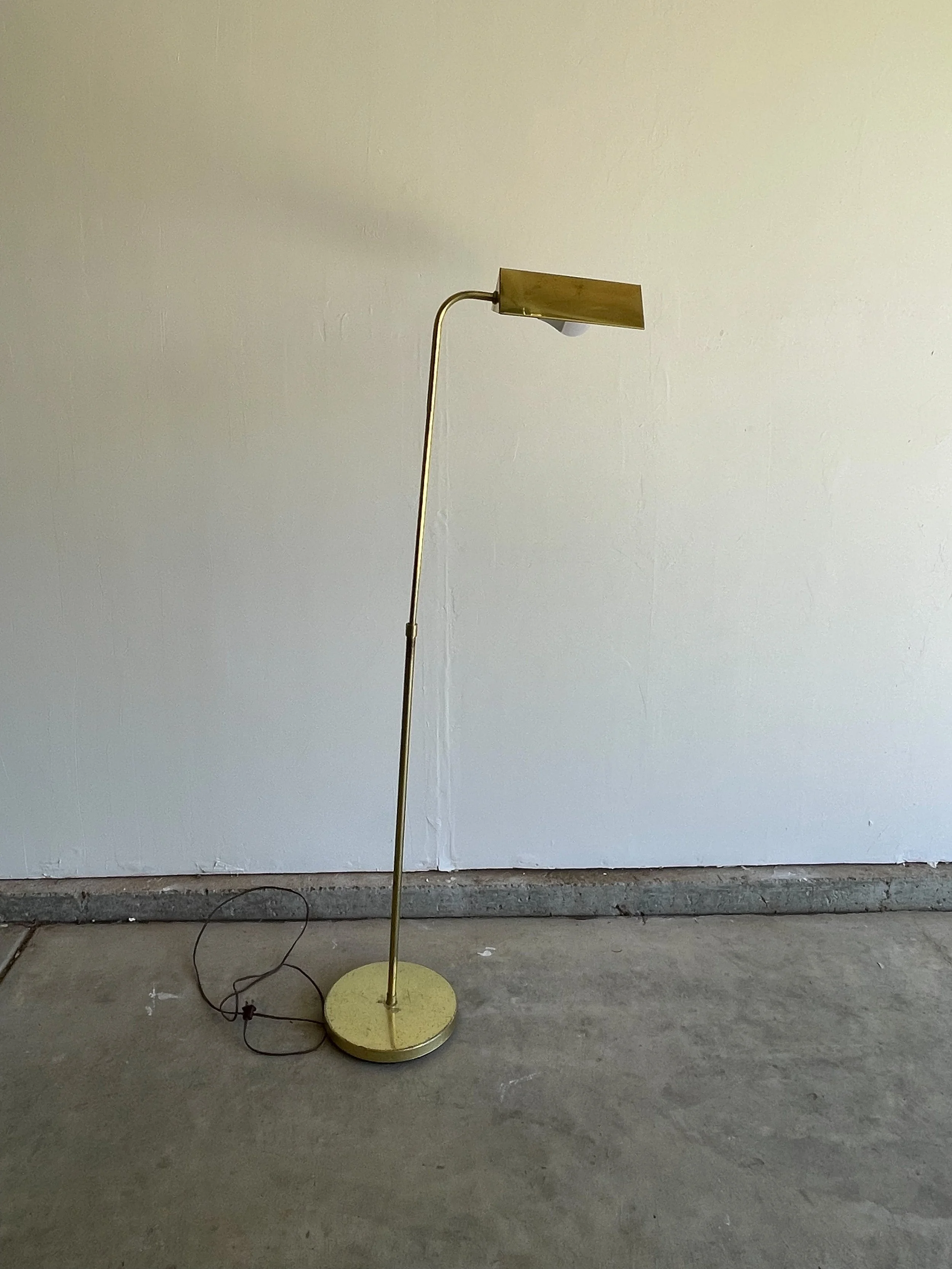 Vintage Mid Century Brass Floor Lamp