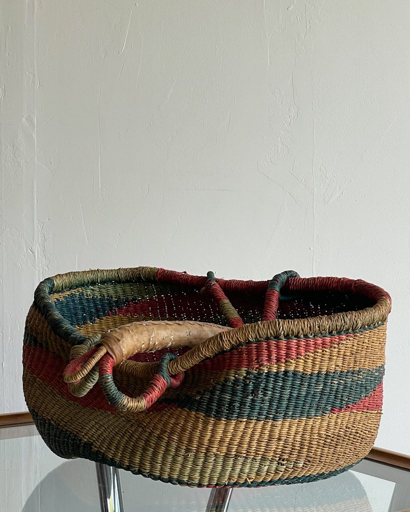 Vintage Hand Woven Basket