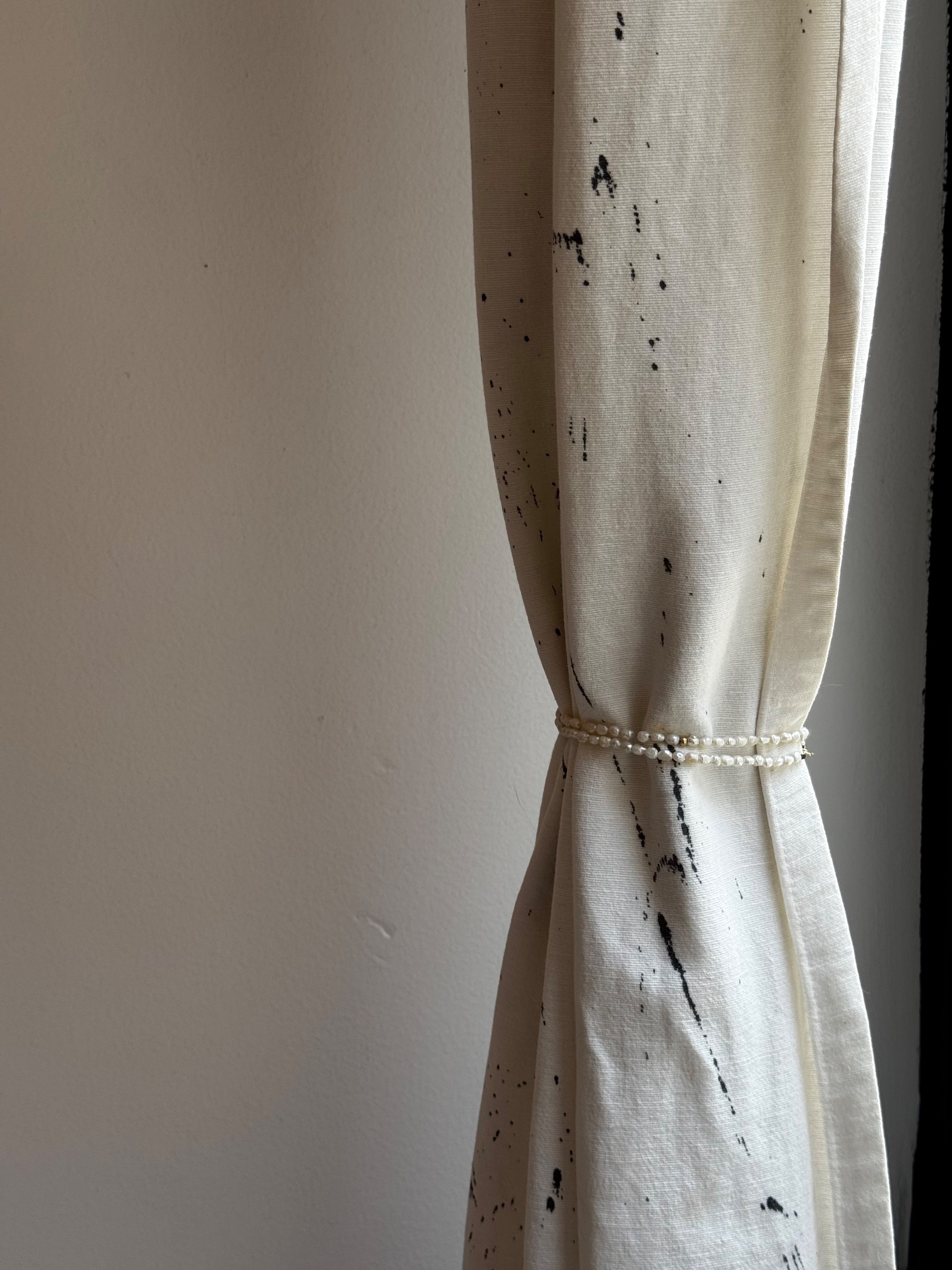 Wabi Sabi Hand Painted Curtains