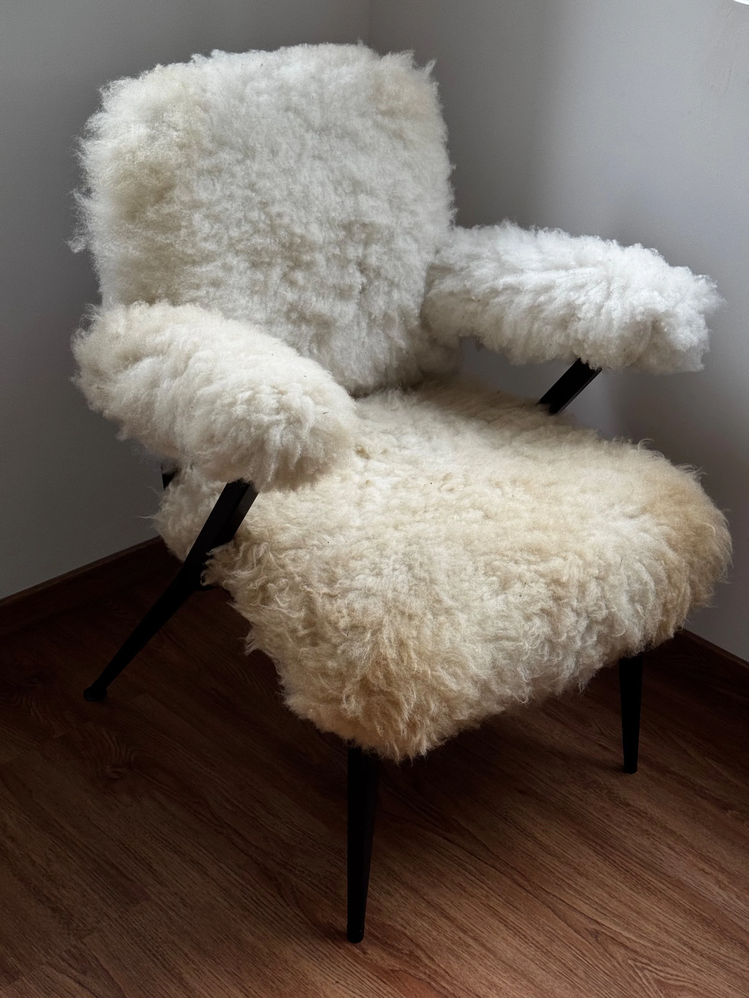 Vintage Sheepskin Chair