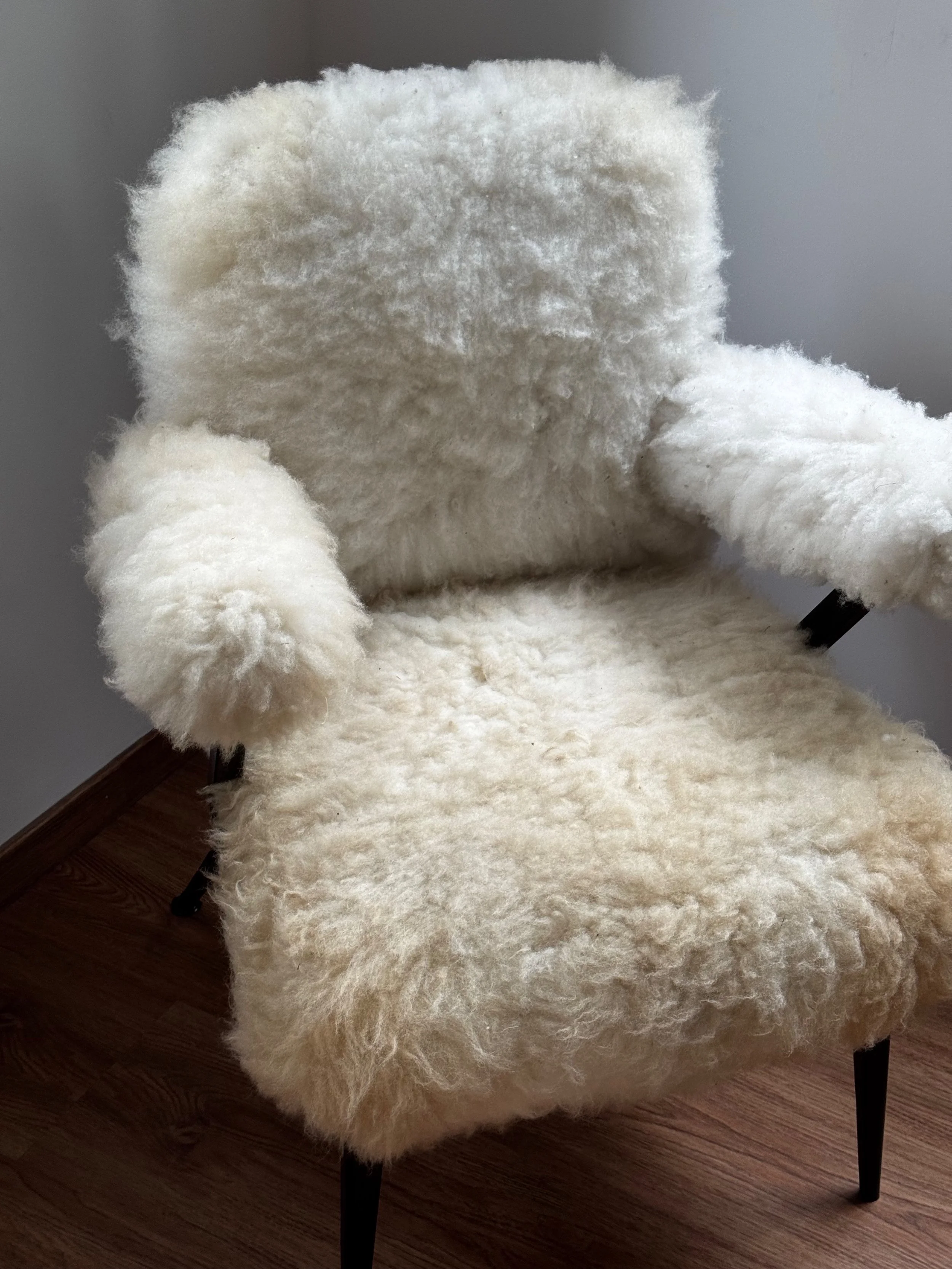 Vintage Sheepskin Chair....JPG