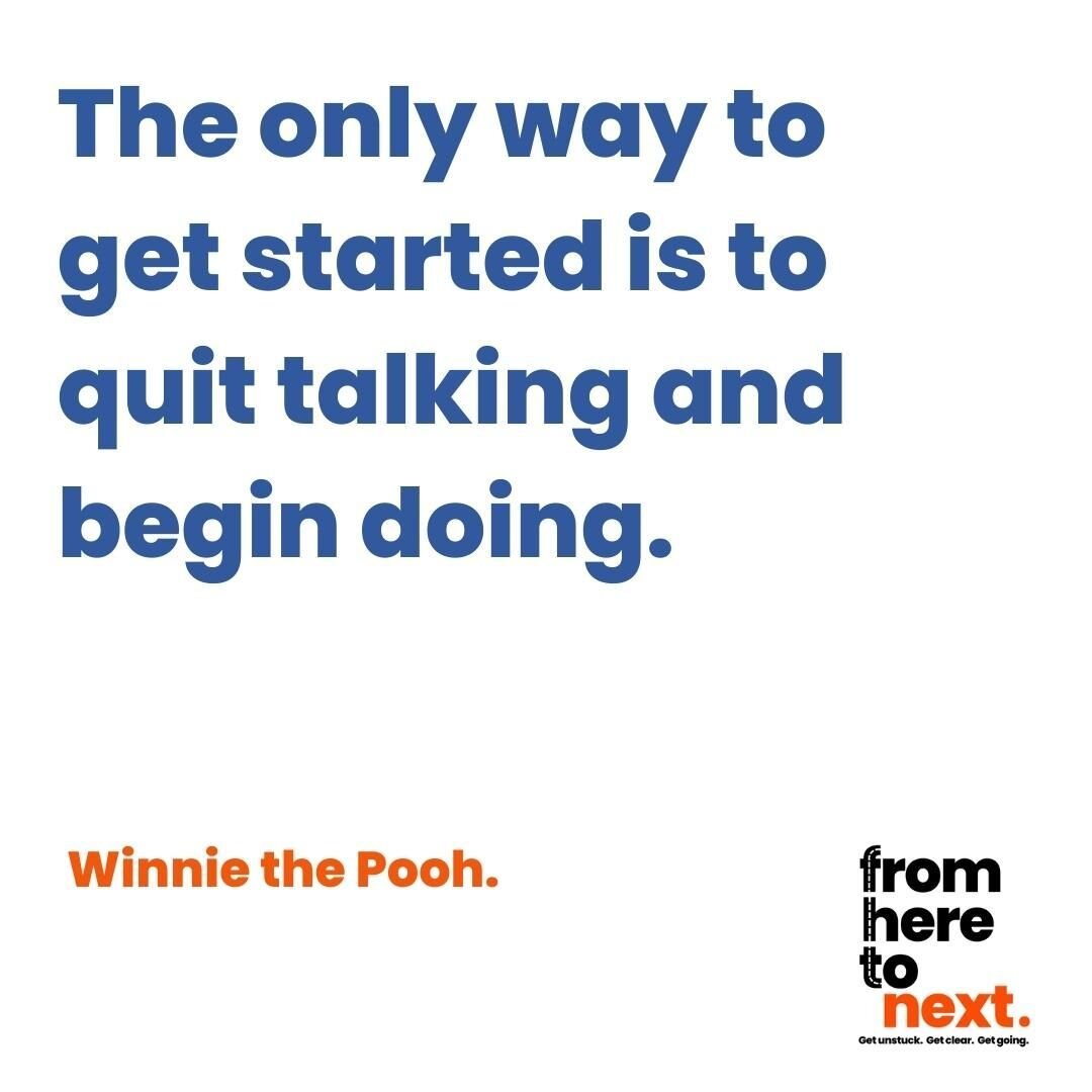 Another wise old bear... Winnie the Pooh.

What have you been thinking about starting lately?

Well, best get on with it then!

#EFTtapping #getunstuck @pepperlady9
