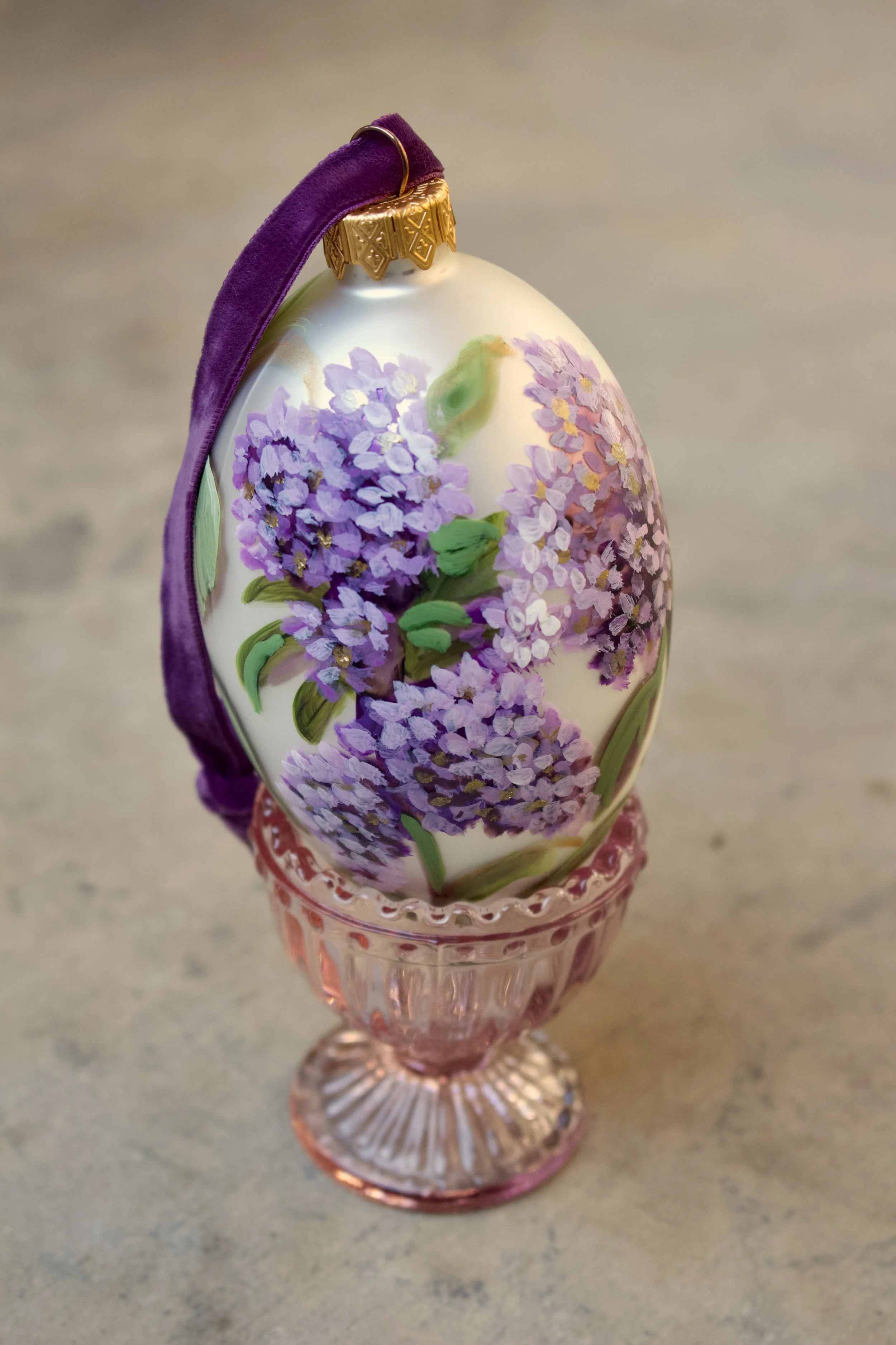 Hand Painted Floral Easter Eggs