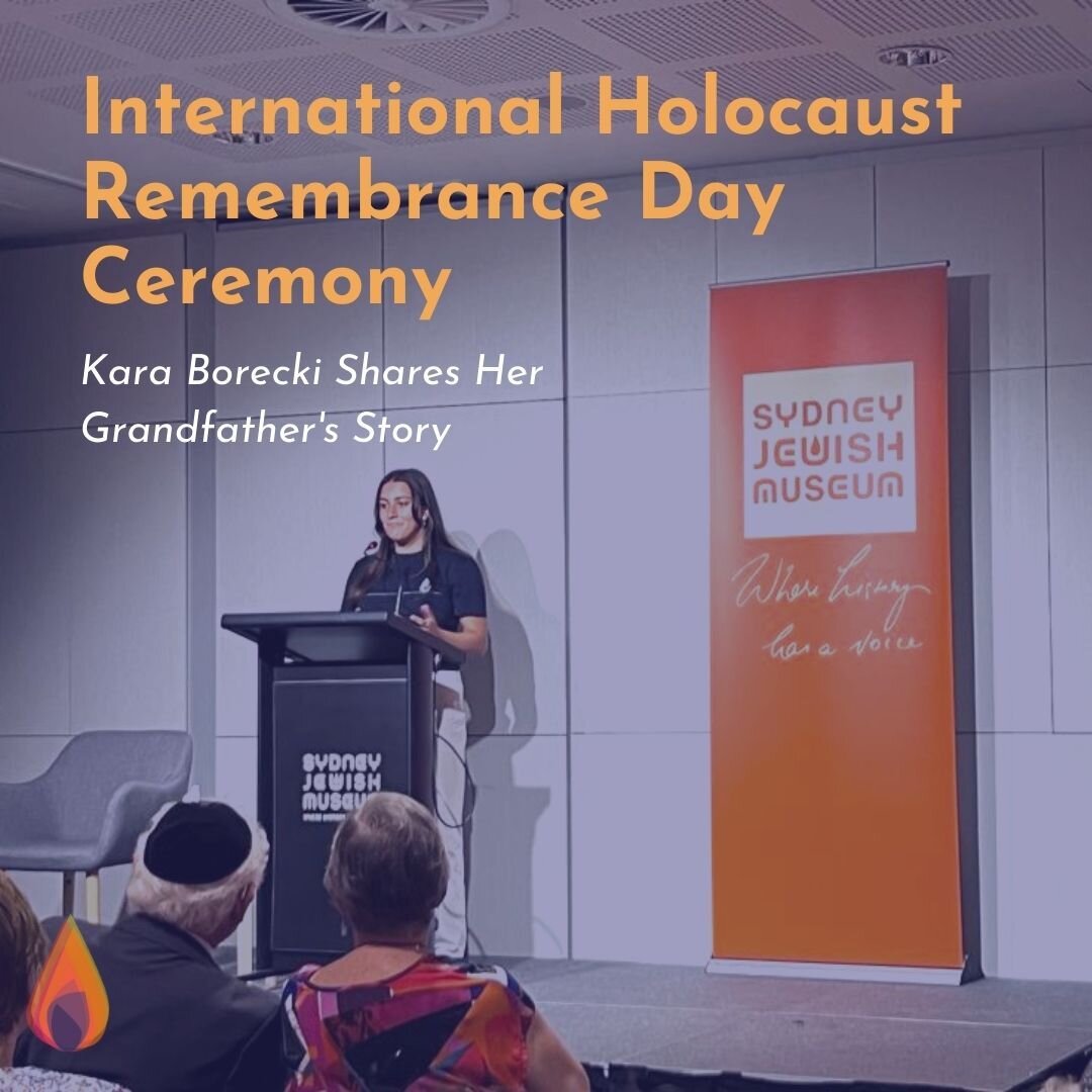 Youth HEAR Co-Chair, Kara, speaks at the @sydneyjewishmuseum Sydney Jewish Museum's International Holocaust Remembrance Day Commemoration Event.

Swipe to hear Oscar's story and the importance of continuing to commemorate. Thank you to the Sydney Jew