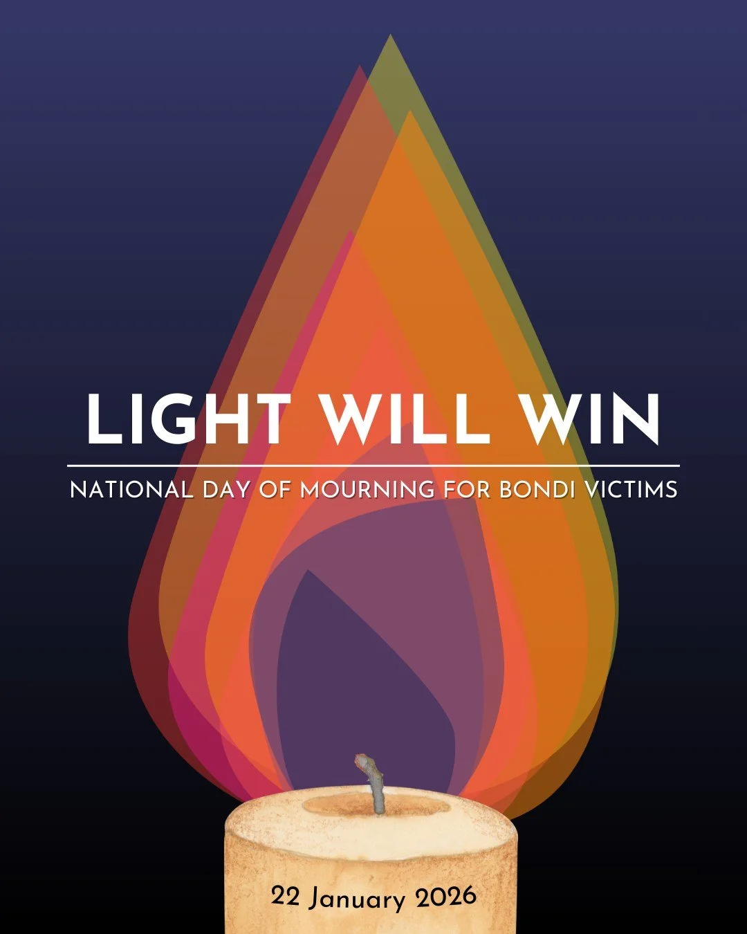 Today, on the National Day of Mourning, we honour the 15 innocent lives tragically taken in the Bondi Beach terror attack and hold close the grief of families, friends, and our community.

May their memory be a blessing.