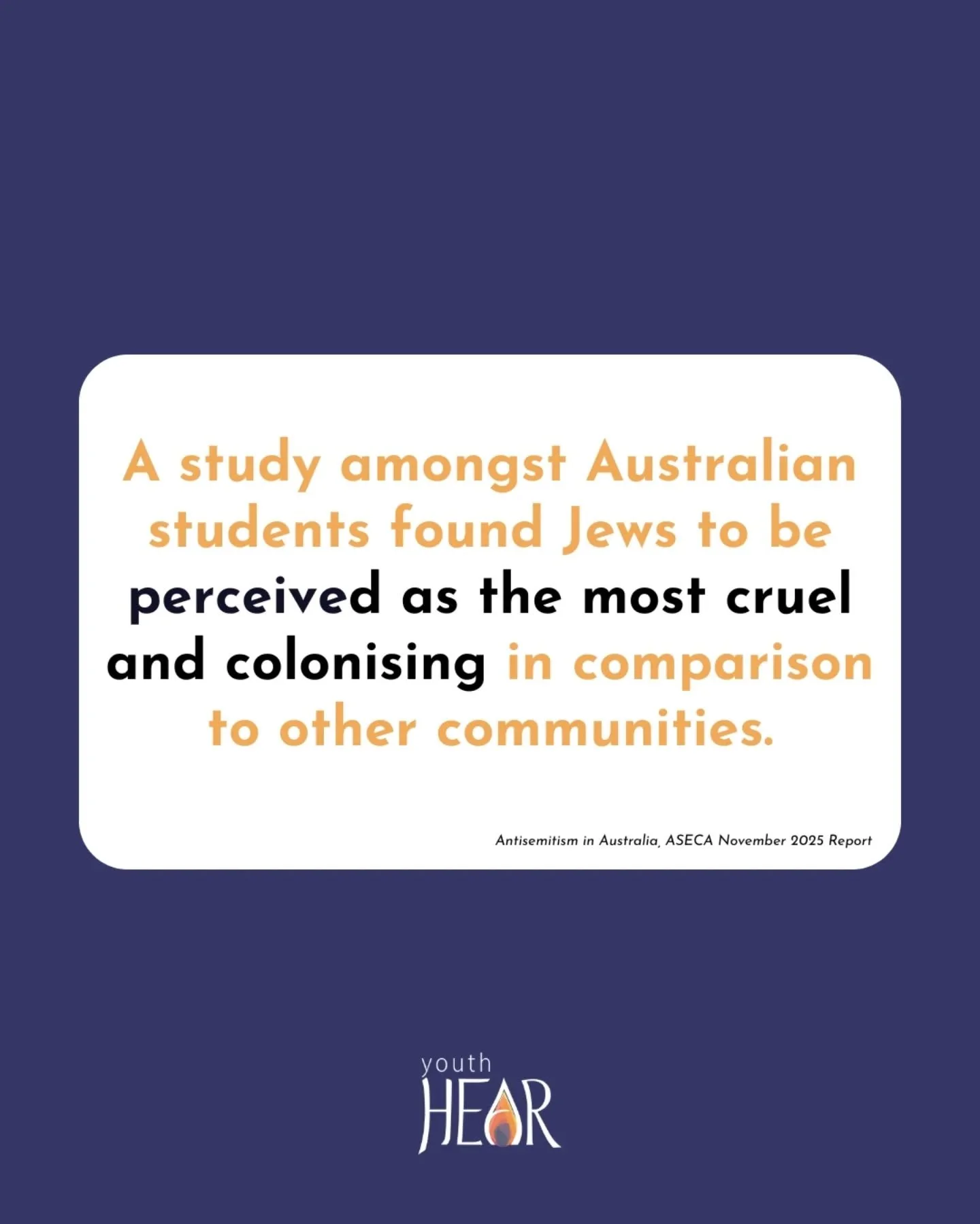A 2025 study by ASECA examined Australian attitudes toward the Australian Jewish community amid a documented rise in antisemitism. Surveying more than 2,100 non-Jewish Australians aged 18 and over, the research highlighted the growing prevalence of s
