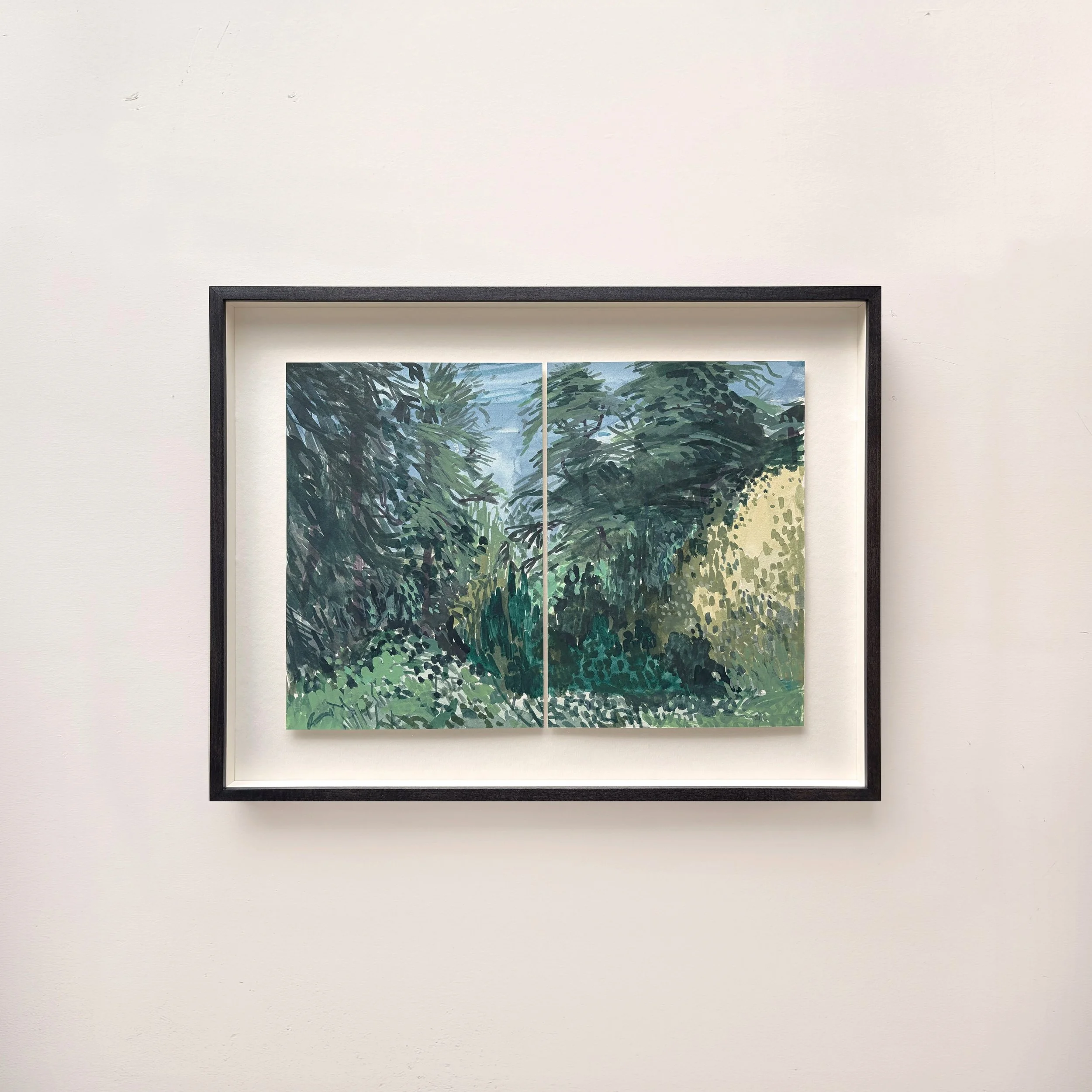 &lsquo;Copse &amp; Thicket&rsquo; will open on the 24th September and run until October 17th @this___house

View to Trees, Amberley
Watercolour on Bockingford  38x28cm Diptych 
Part of the group exhibition &lsquo;Copse &amp; Thicket&rsquo; 
Thanks to