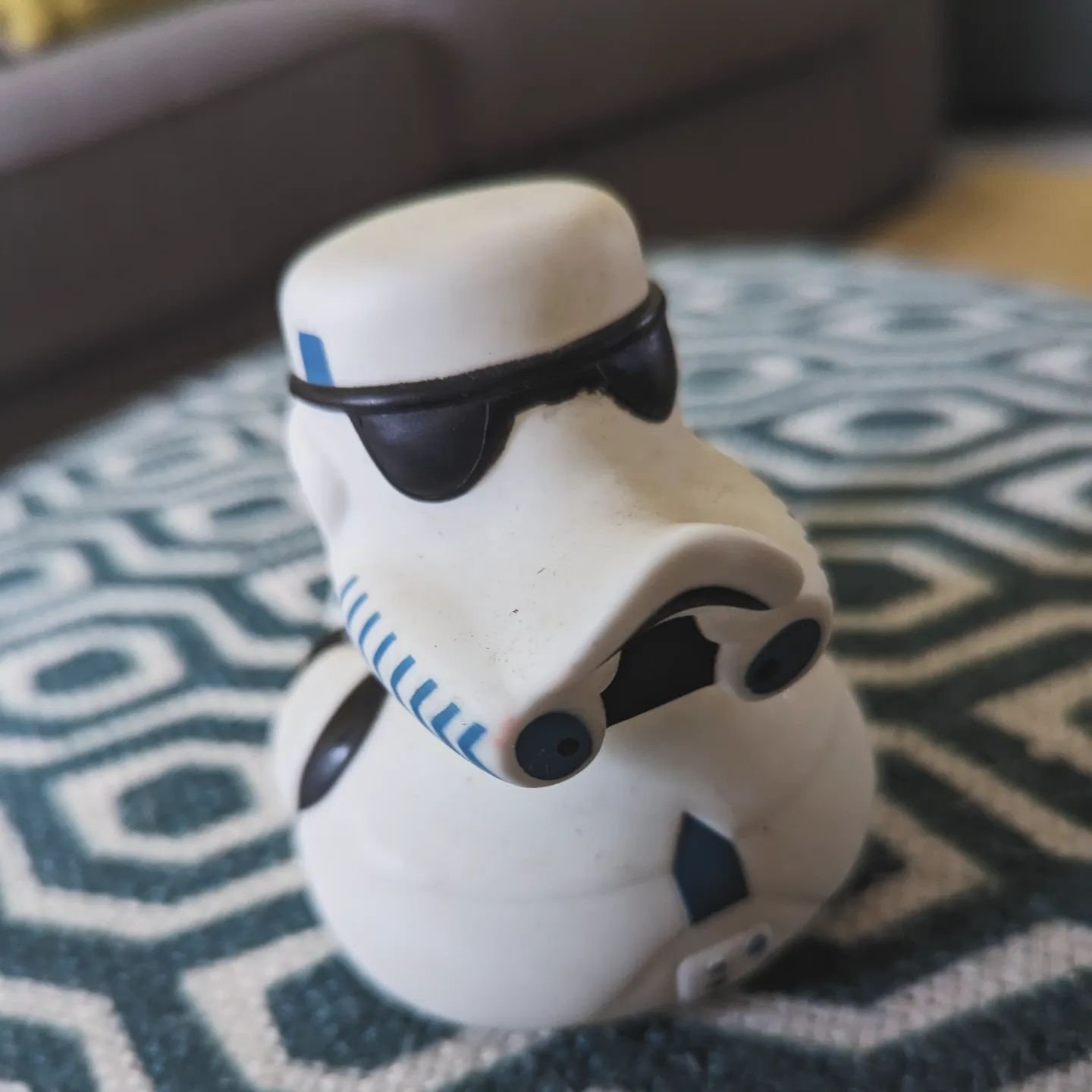 #maythe4thbewithyou Star Wars fans! Love from our resident stormtrooper duck.