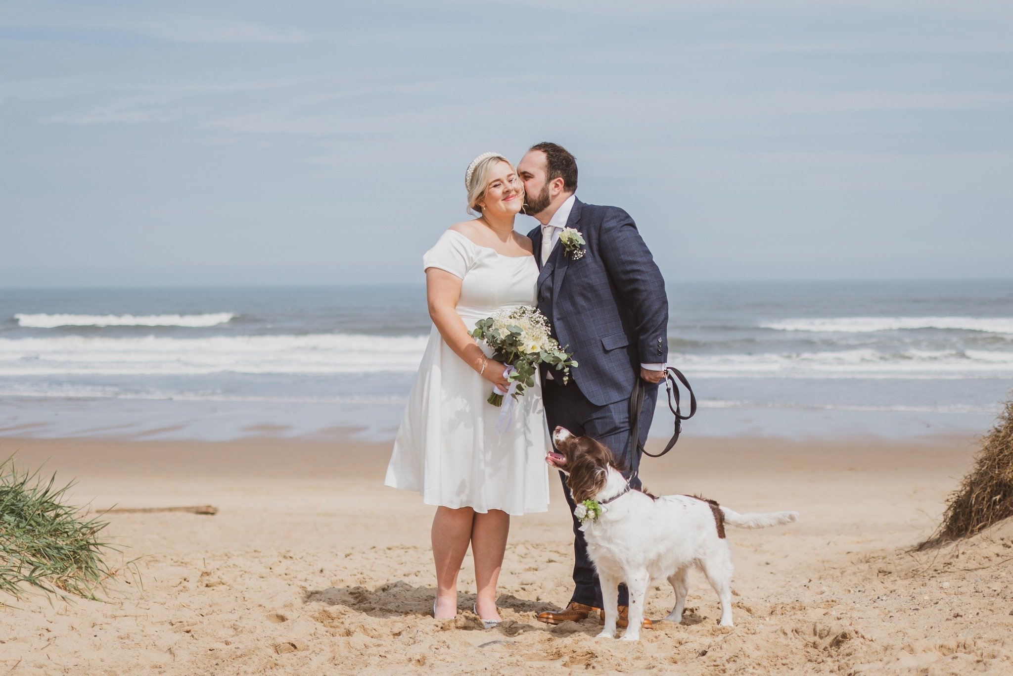 We'd like to wish a very happy first wedding anniversary to Lauren &amp; James, whose wedding we shot last year at South Shields town hall (and a bit of the beach too!)
