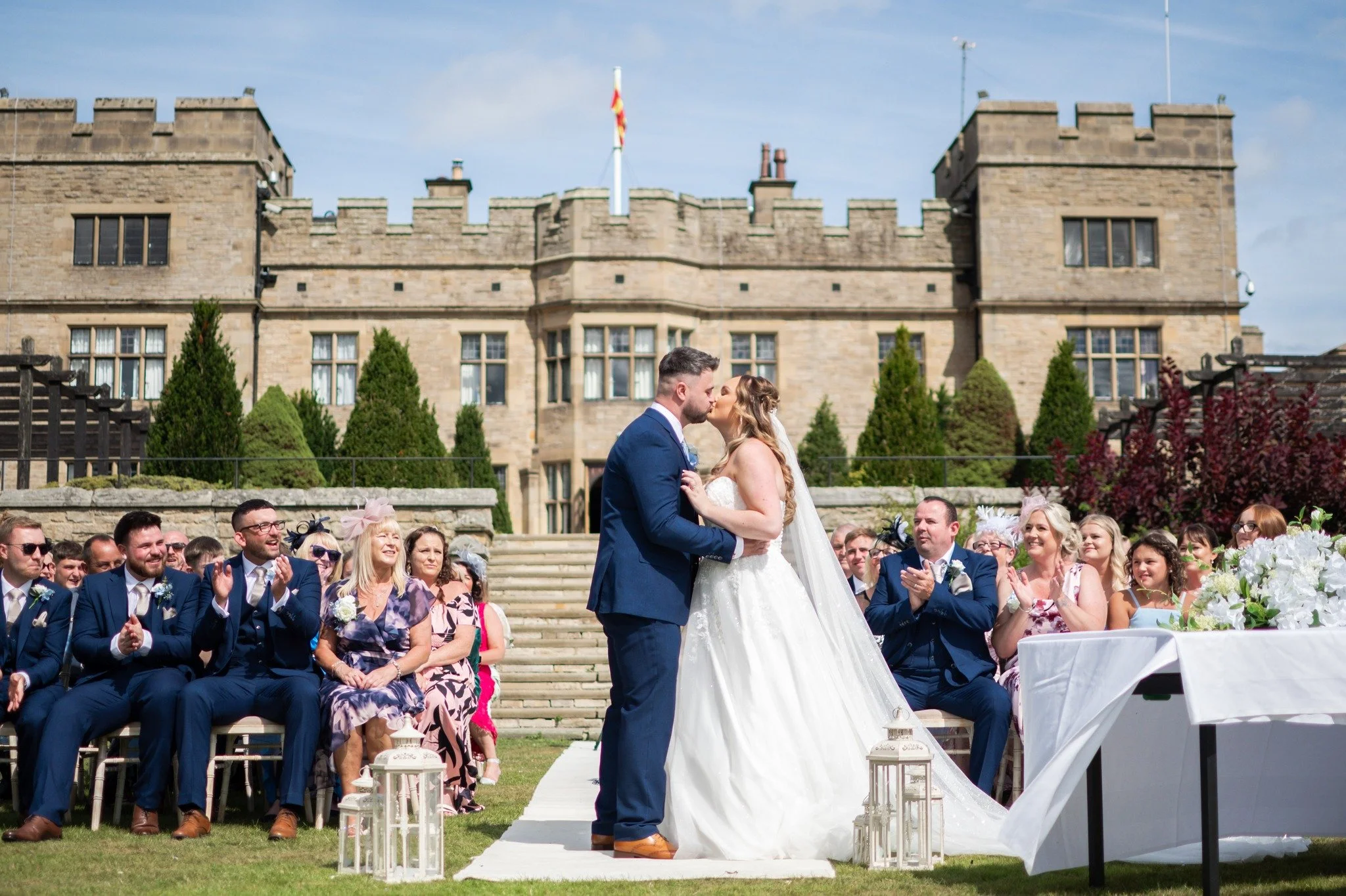A huge congratulations to Chloe and Shaun who were married at the lovely @slaleyhallhotel a few weeks back. 
The sunshine was glorious and it was a day full of laughter, golf buggies, violins and saxophones!
We wish them all the best for their futu