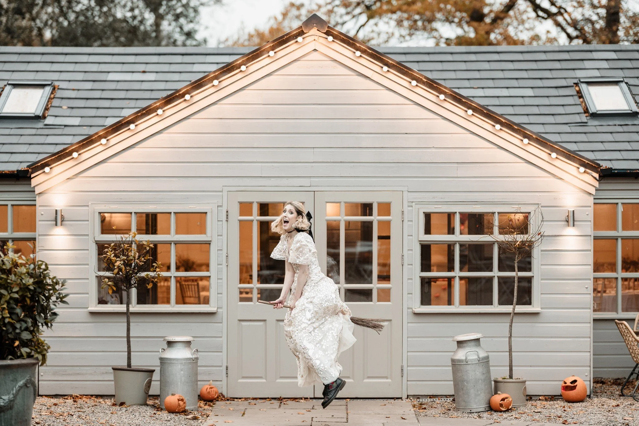 Happy Halloween! 🎃👻
Here's Crystal doing her best witch impression on our wedding day! @neverendingstories_photography