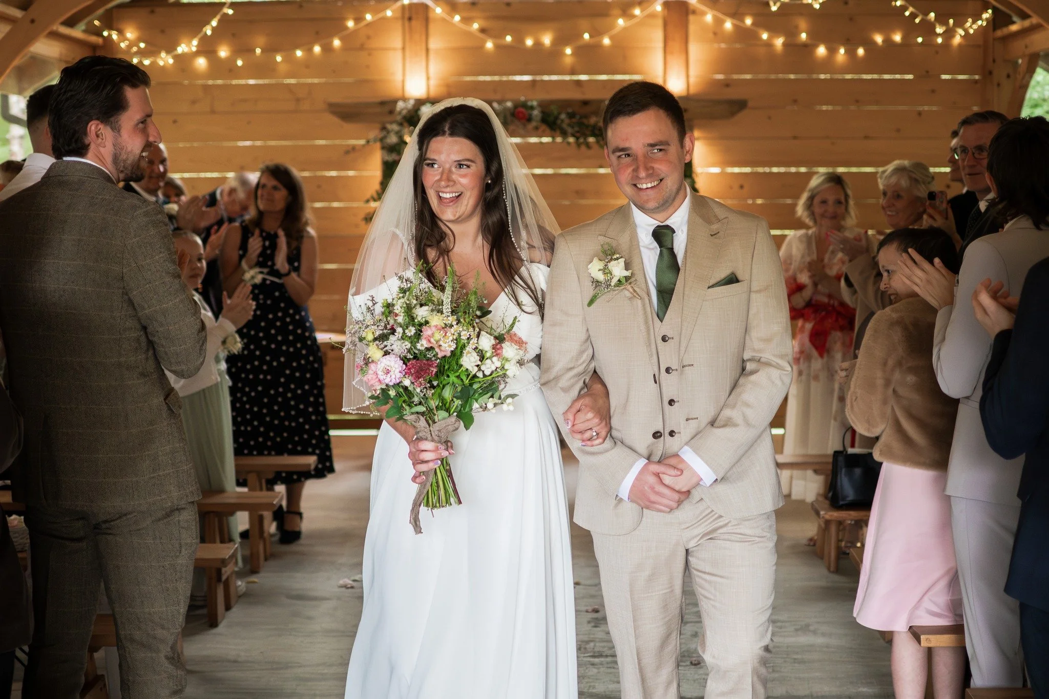 A huge congratulations to Becky &amp; Jake who were married at the magical @bradburyglade  a few weeks back.

We were only needed for a few hours, as they were having a very relaxed day but we loved every minute of it!

We wish them all the best for 