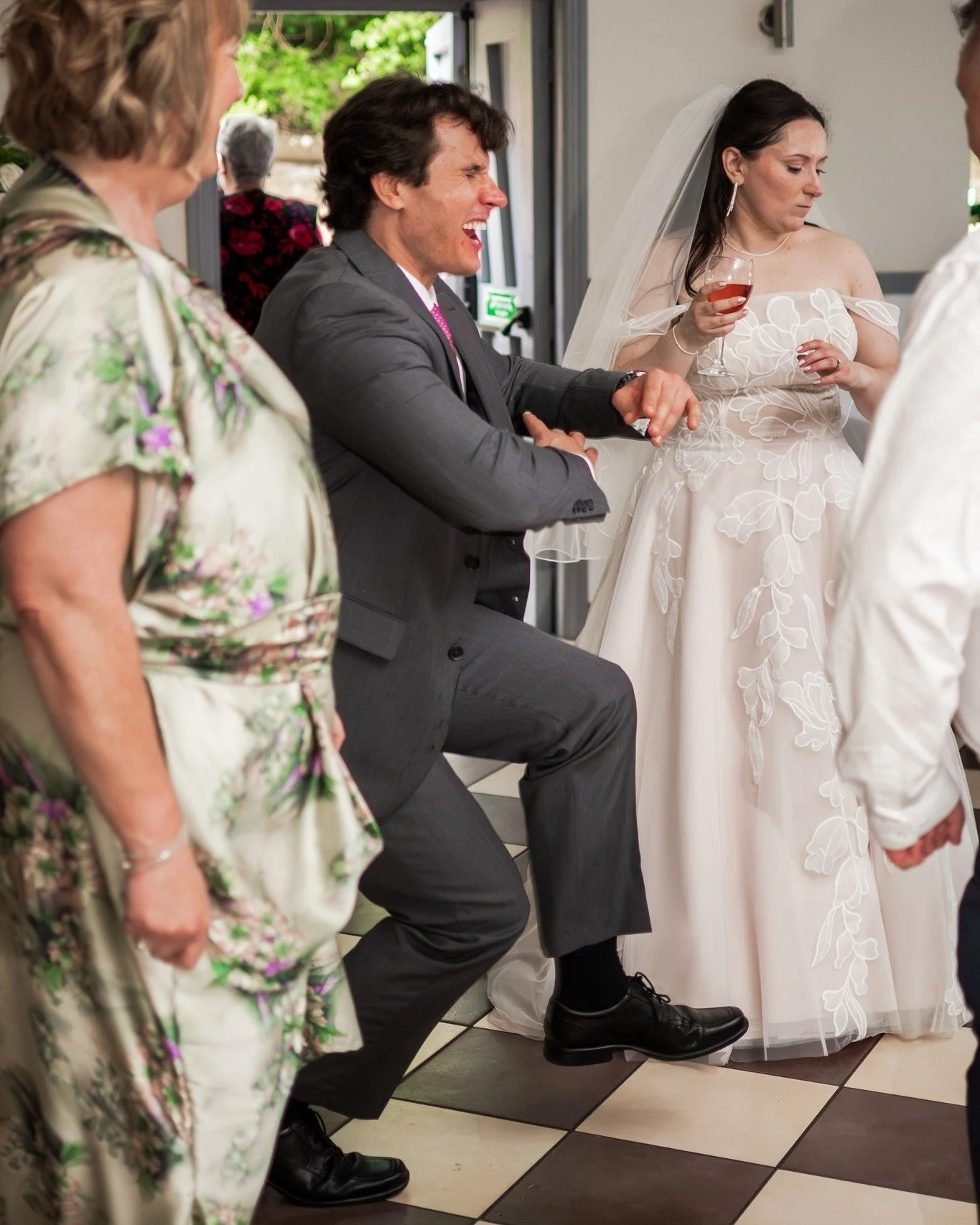 When you just can't resist the urge to boogie at a wedding and get out your best Cossack impression!

We love a full dancefloor as the couple get to see everybody busting a move when they relive their wedding day after receiving their photos. We just