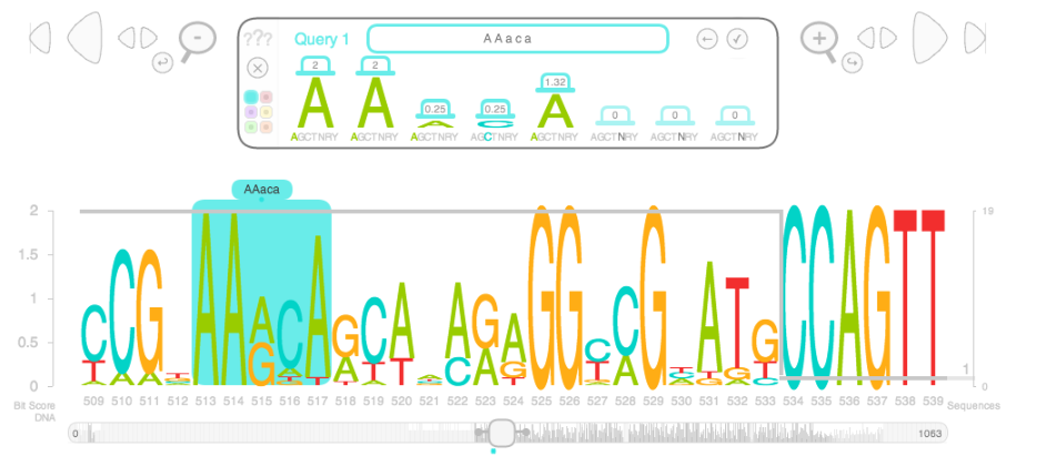 Gene Slider search features