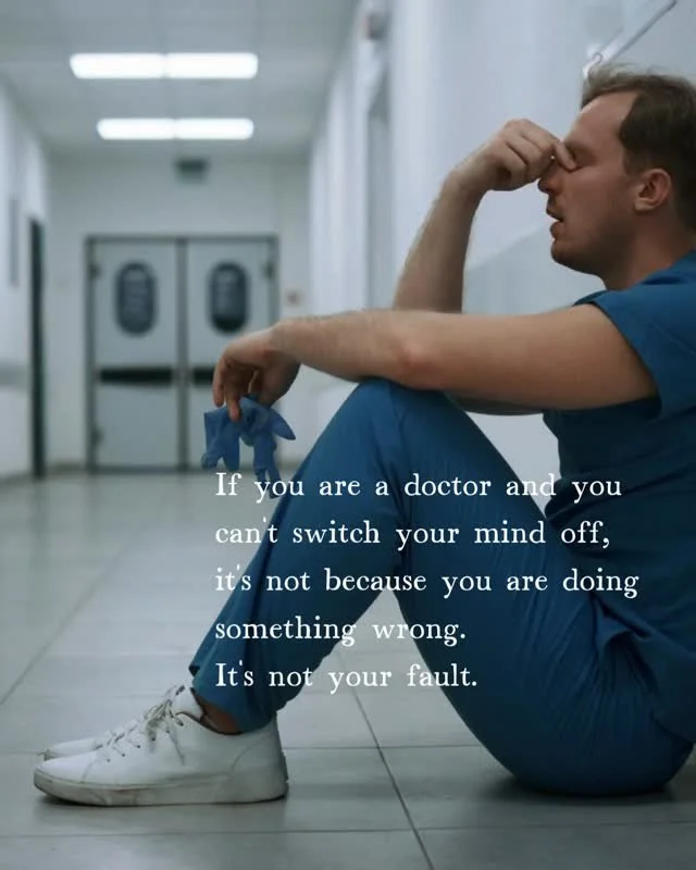 For the clinician who is competent, caring, high functioning and over stretched.

For the doctor who wants space to think clearly again, without being managed or assessed.

For the surgeon who wants rest that actually lands in the body. 

For the hum