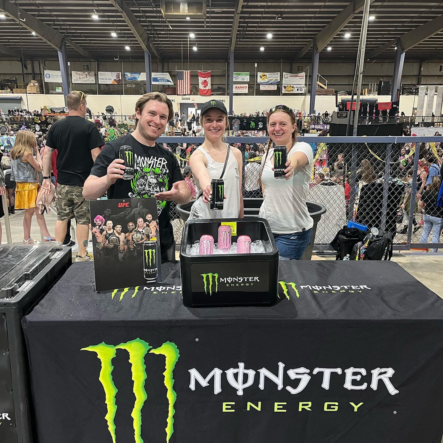 In the first of many thank you messages coming today, I just wanted to say a HUGE HUGE thank you to the team from @monsterenergy for coming out to @akronprfm and being part of the show and for the massive contribution to event, both in way of Monster