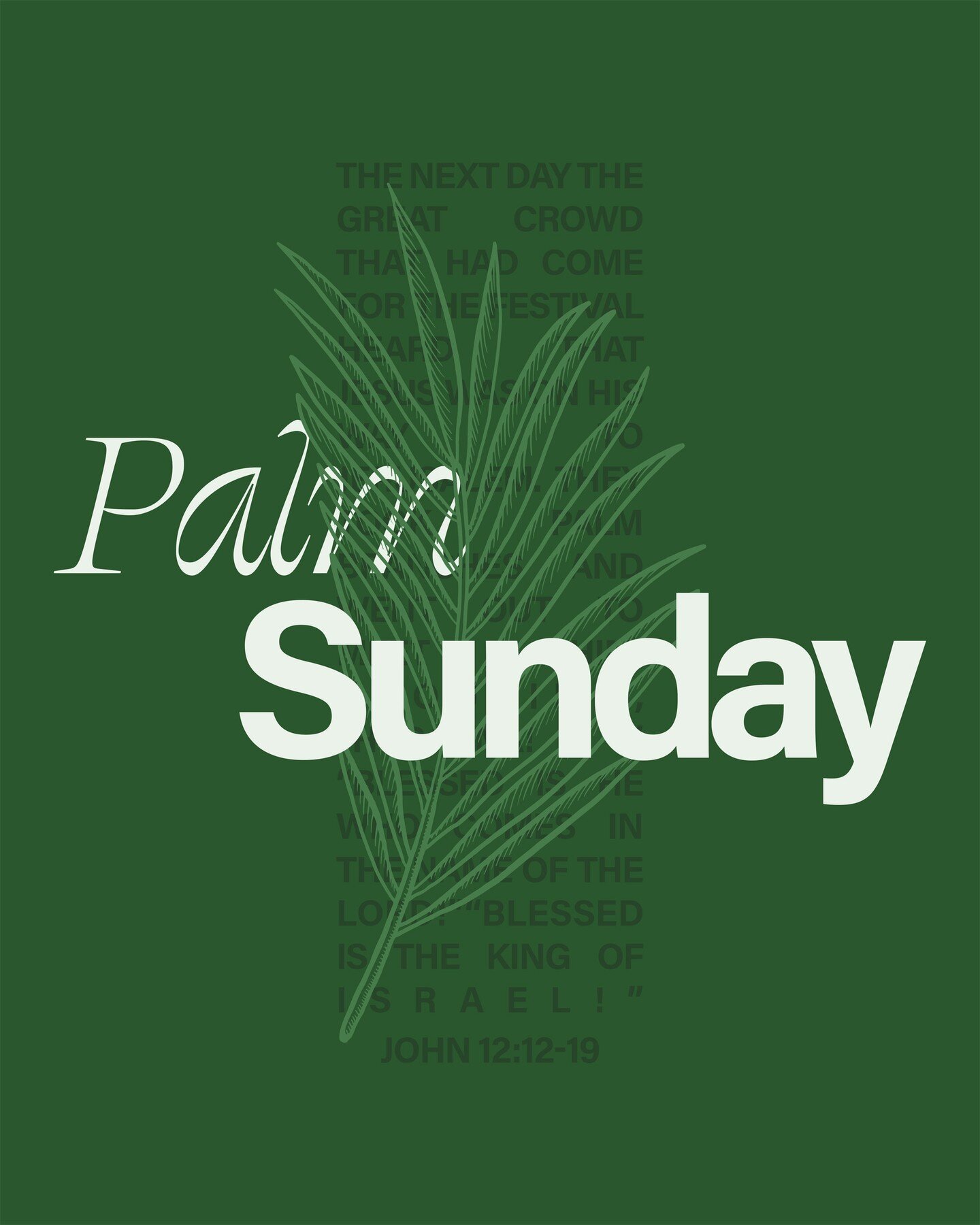 It's Palm sunday! Be a part of worship with us today as we celebrate Palm Sunday, the beginning of Holy Week. Let's reflect on Jesus' triumphant entry into Jerusalem and prepare our hearts for Easter. #PalmSunday #HolyWeek #Easter2024 🌿🙏