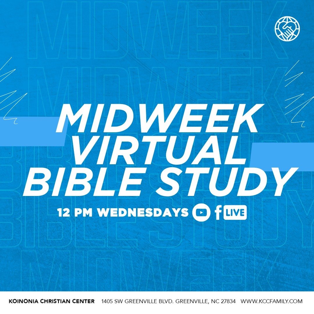 Be a part of Midweek Bible Study today on Fb and YouTube! 📖 Live at 12 pm &amp; replayed at 7 pm, we're delving back into &quot;The Purpose Driven Life&quot; by Rick Warren. Let's explore timeless wisdom with our Pastor and pastoral team - we're exc