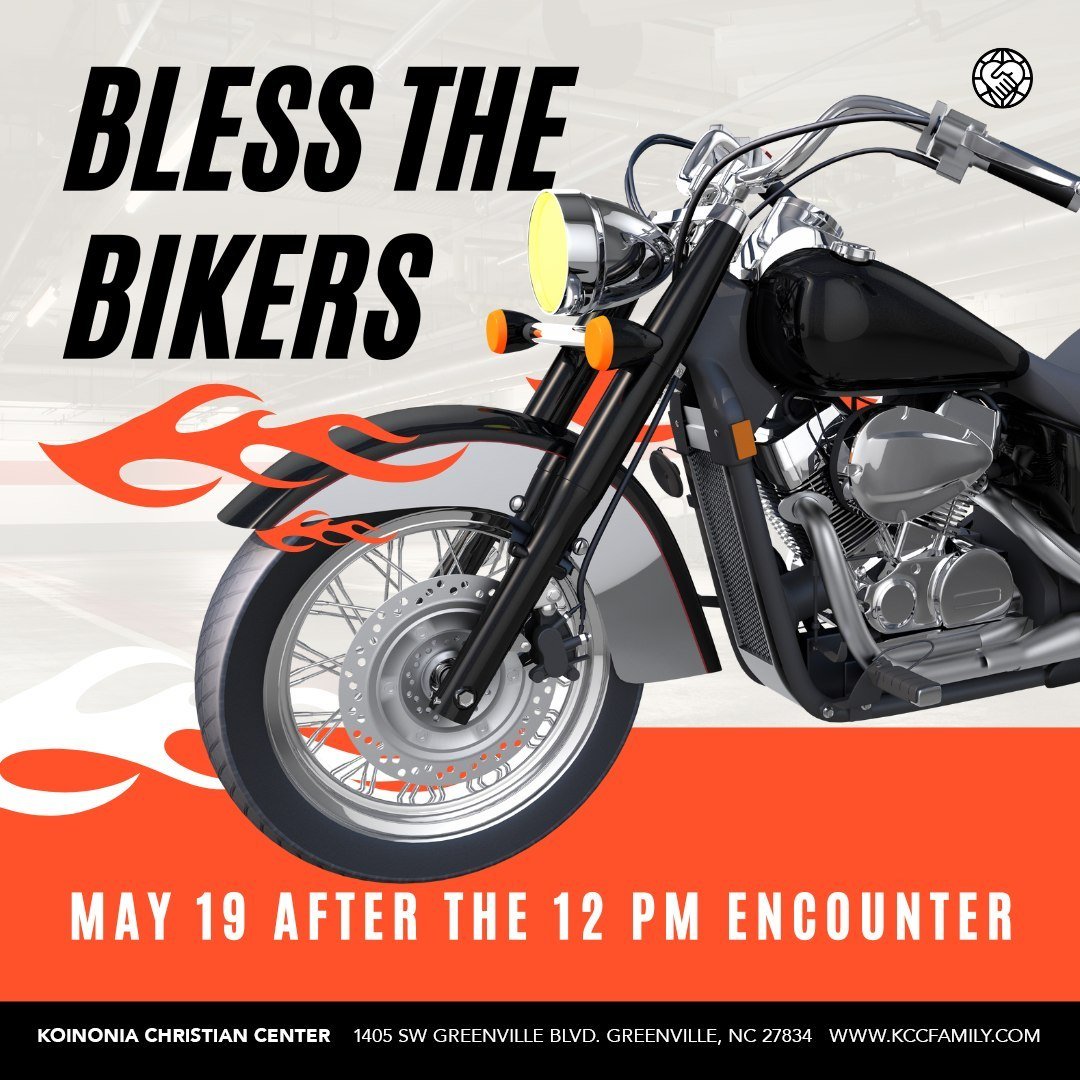 🏍️🏍️🏍️ BLESS THE BIKERS 🏍️🏍️🏍️ Calling all bikers! Join us for Bless the Bikers THIS Sunday at May 19th at Koinonia - we are calling all bikers to ride their bikes, trikes, slingshots, spiders and more to church, and after the 12 pm service, st
