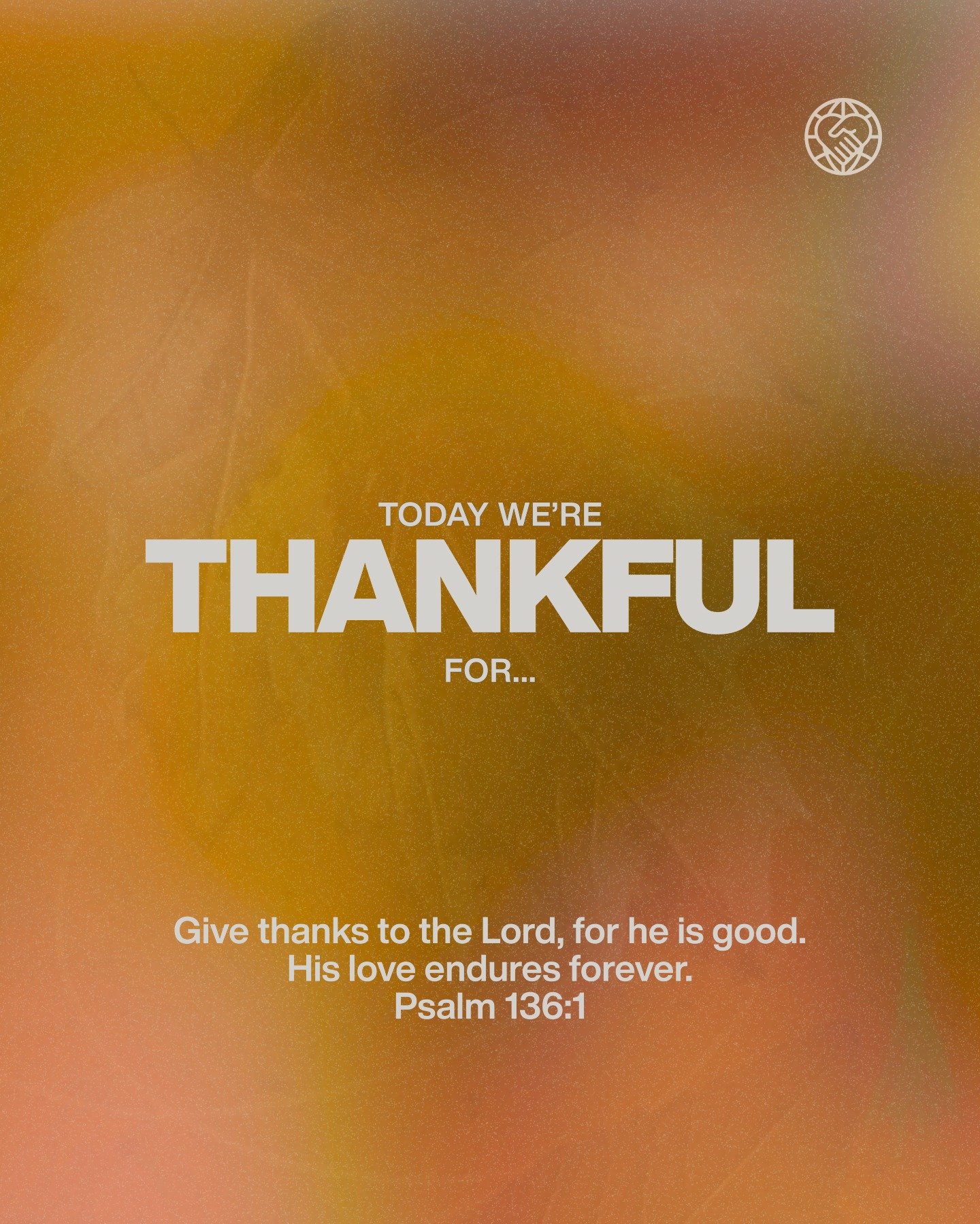 Give thanks to the Lord, for he is good. His love endures forever &ndash; Psalm 136:1 

Happy Thanksgiving Family 🧡