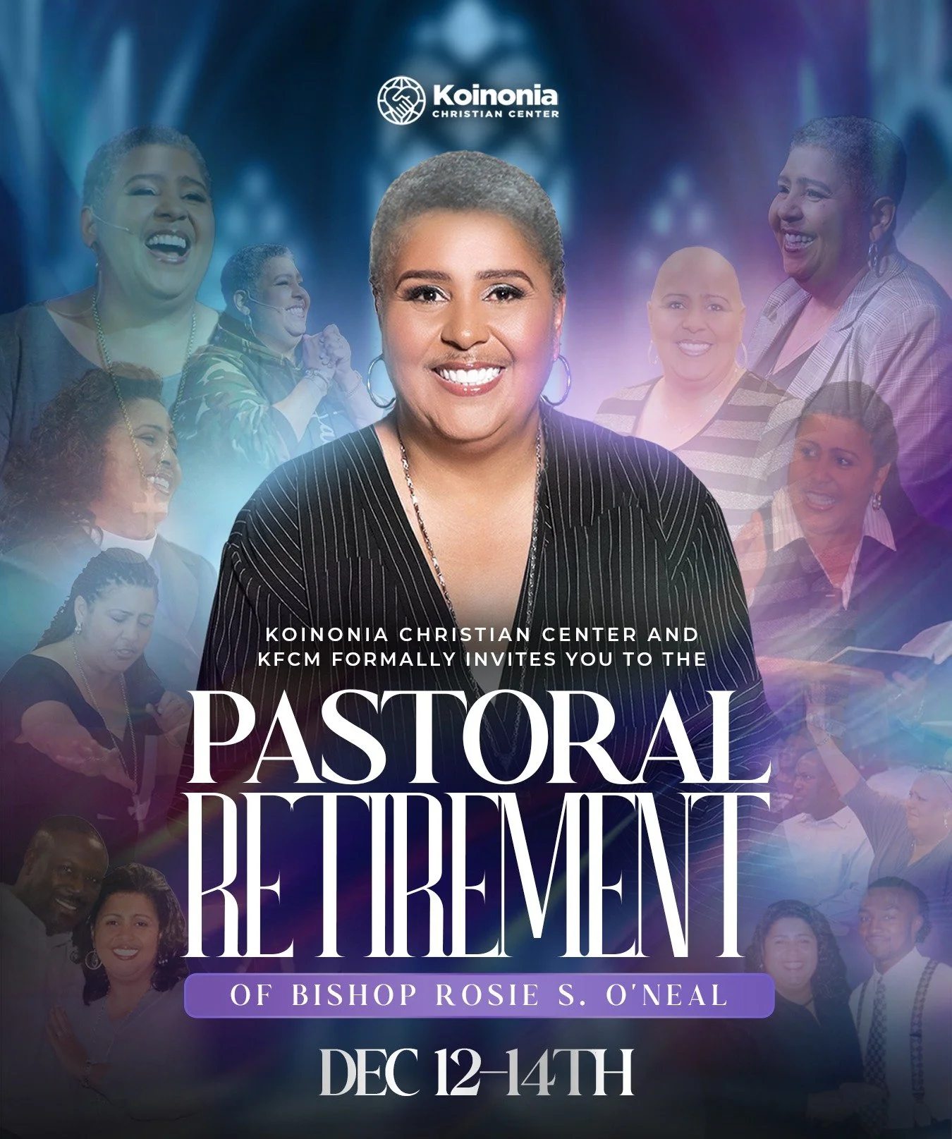 We&rsquo;re just a FEW days away from a huge and historic weekend for @bishoprosie and the entire Koinonia Family! 💜 After 36 years of ministry, we&rsquo;re celebrating Bishop Rosie&rsquo;s pastoral retirement and birthday with a weekend packed with