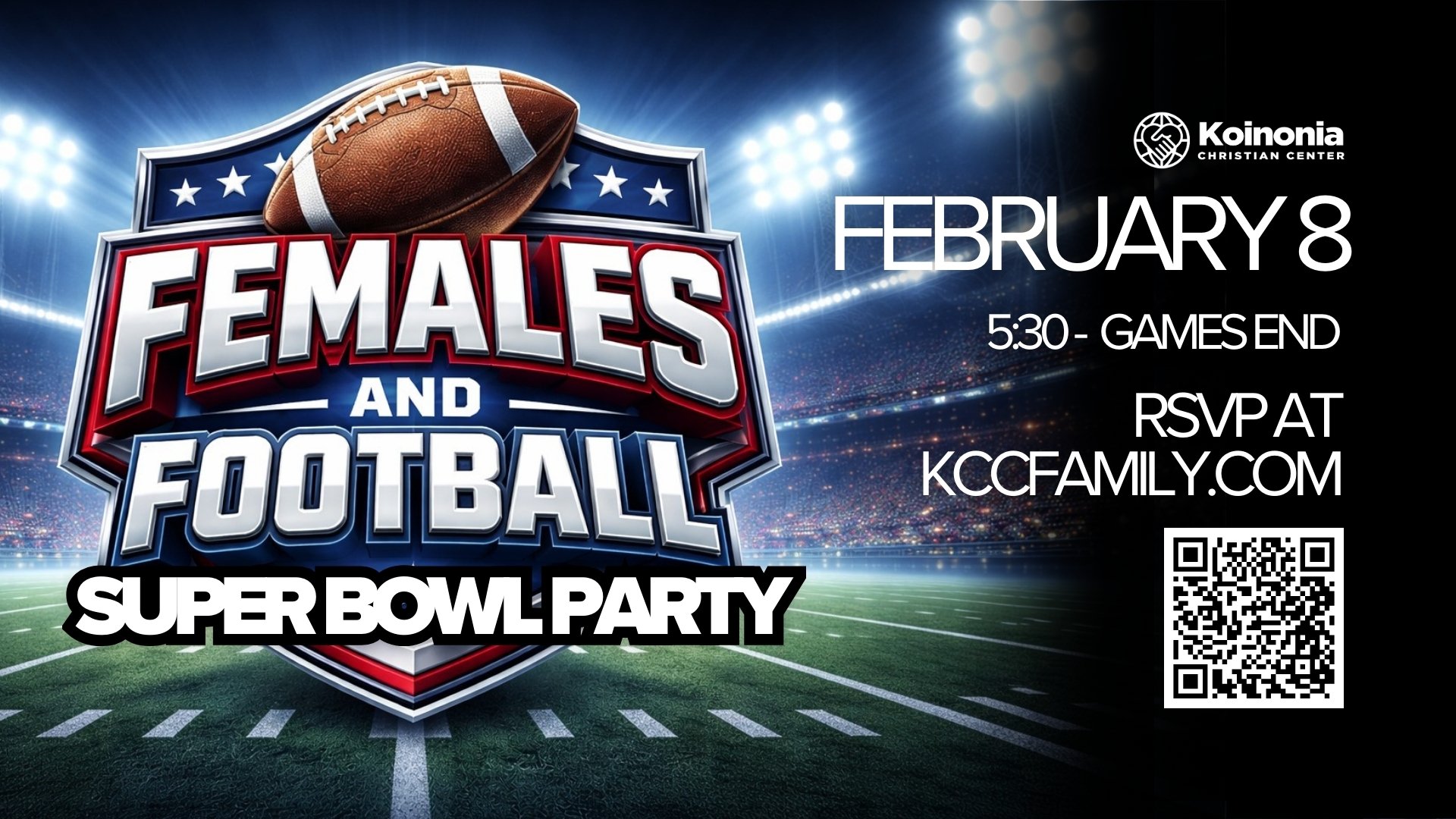 KCC Women Females &amp; Football Superbowl Party