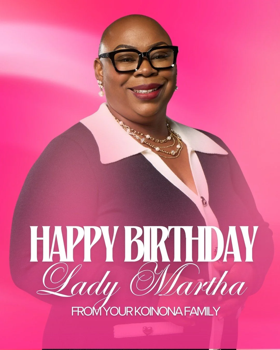 Happy Birthday to our First Lady, Lady Martha! 

We are so grateful for you! As you walk into this new journey, know that we are covering you in prayer, supporting you fully, and standing with you every step of the way. We pray this year is filled wi