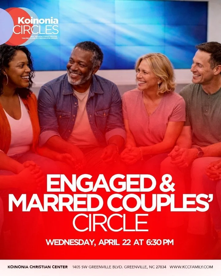 Married and engaged couples, it&rsquo;s your time! If you&rsquo;re ready to invest in each other and your faith together, then this is the place for you! Meet us at KCC tonight at 6:30pm. We can&rsquo;t wait to see you there!