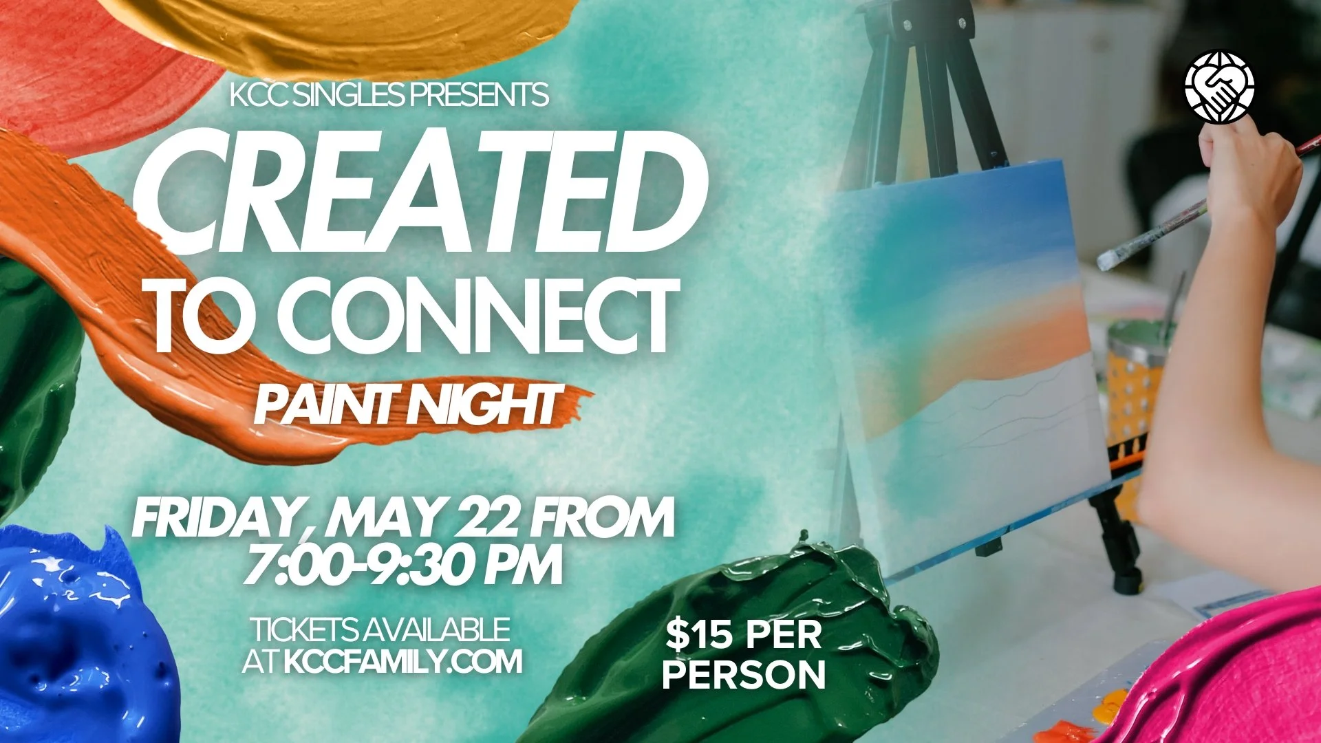 Created to Create Singles Paint Night 