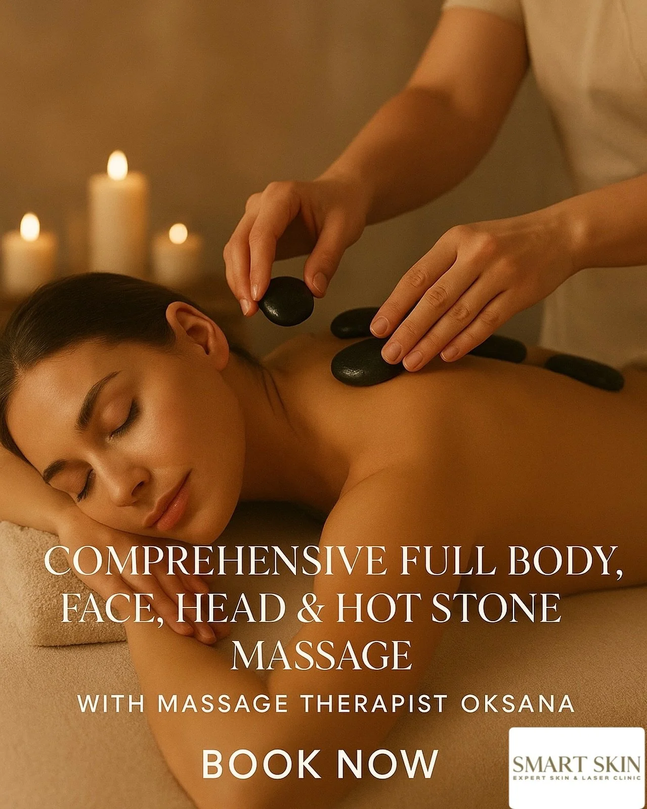 Experience Total Relaxation from Head to Toe! 

Melt away tension and restore balance with our Comprehensive Full Body, Face, and Head Hot Stone Massage. 🪨💆&zwj;♀️
Warm basalt stones combined with expert massage techniques work deep into your muscl