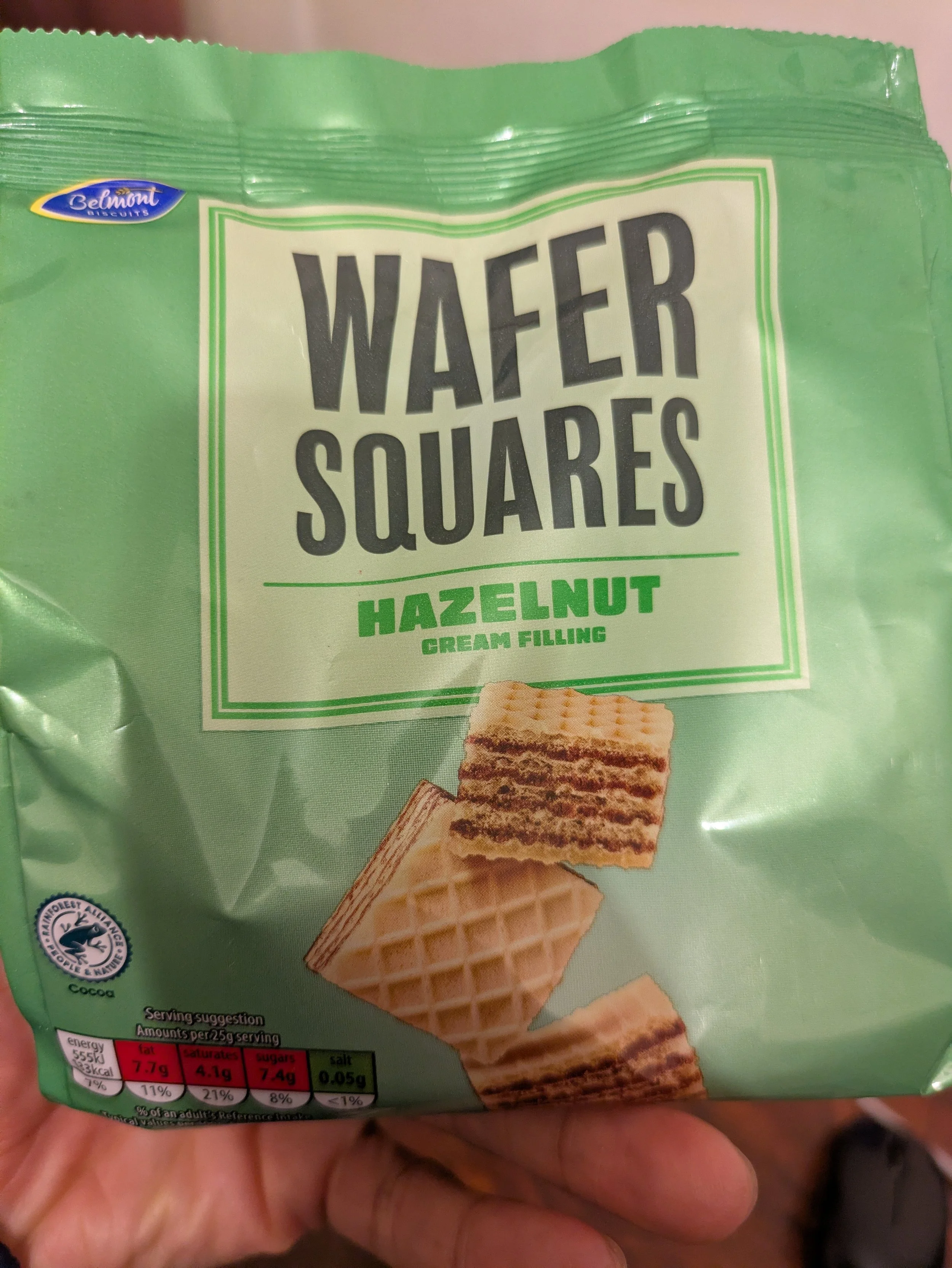 Wafer Squares-Hazelnut Flavour